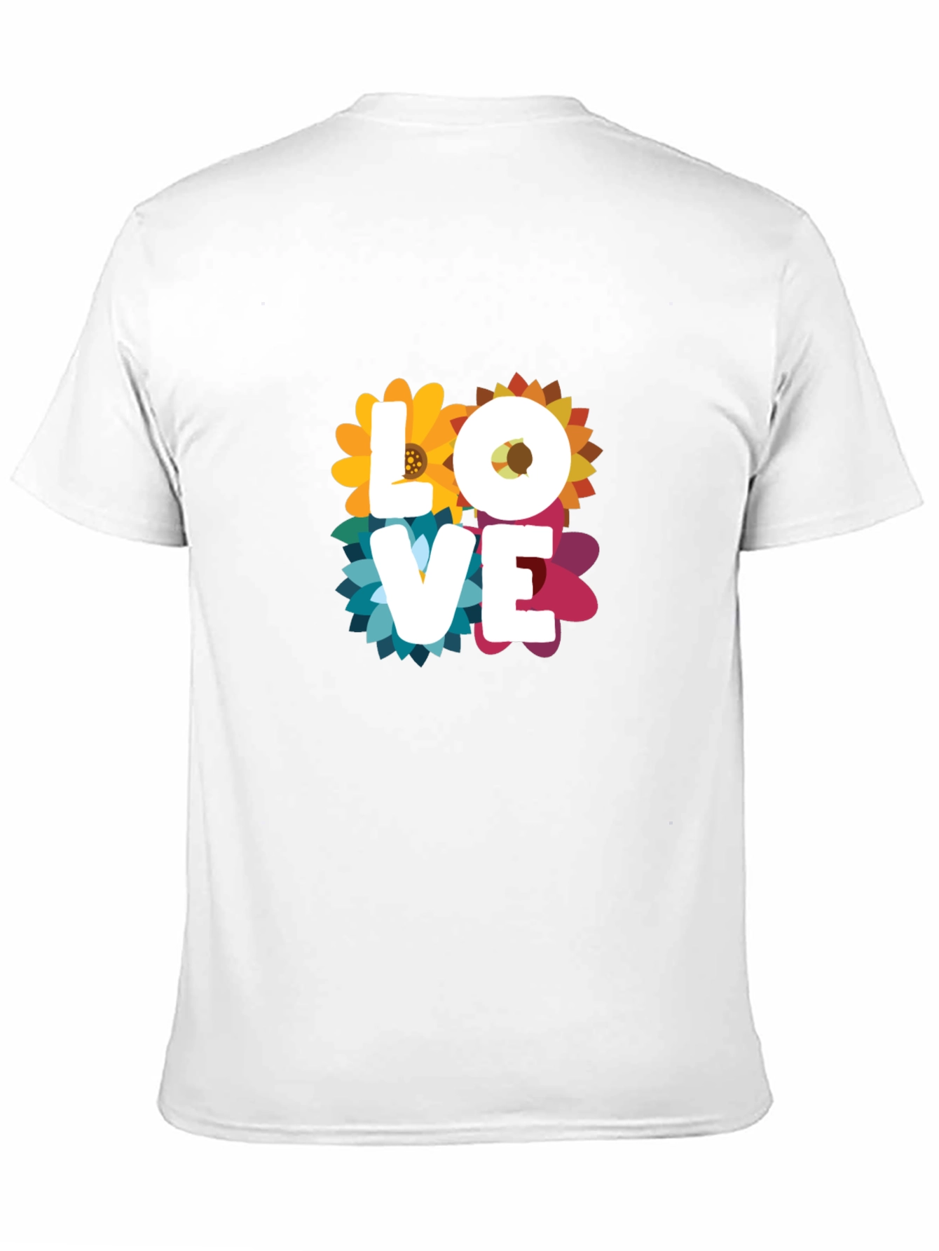 Floral Love Graphic T-Shirt - Black