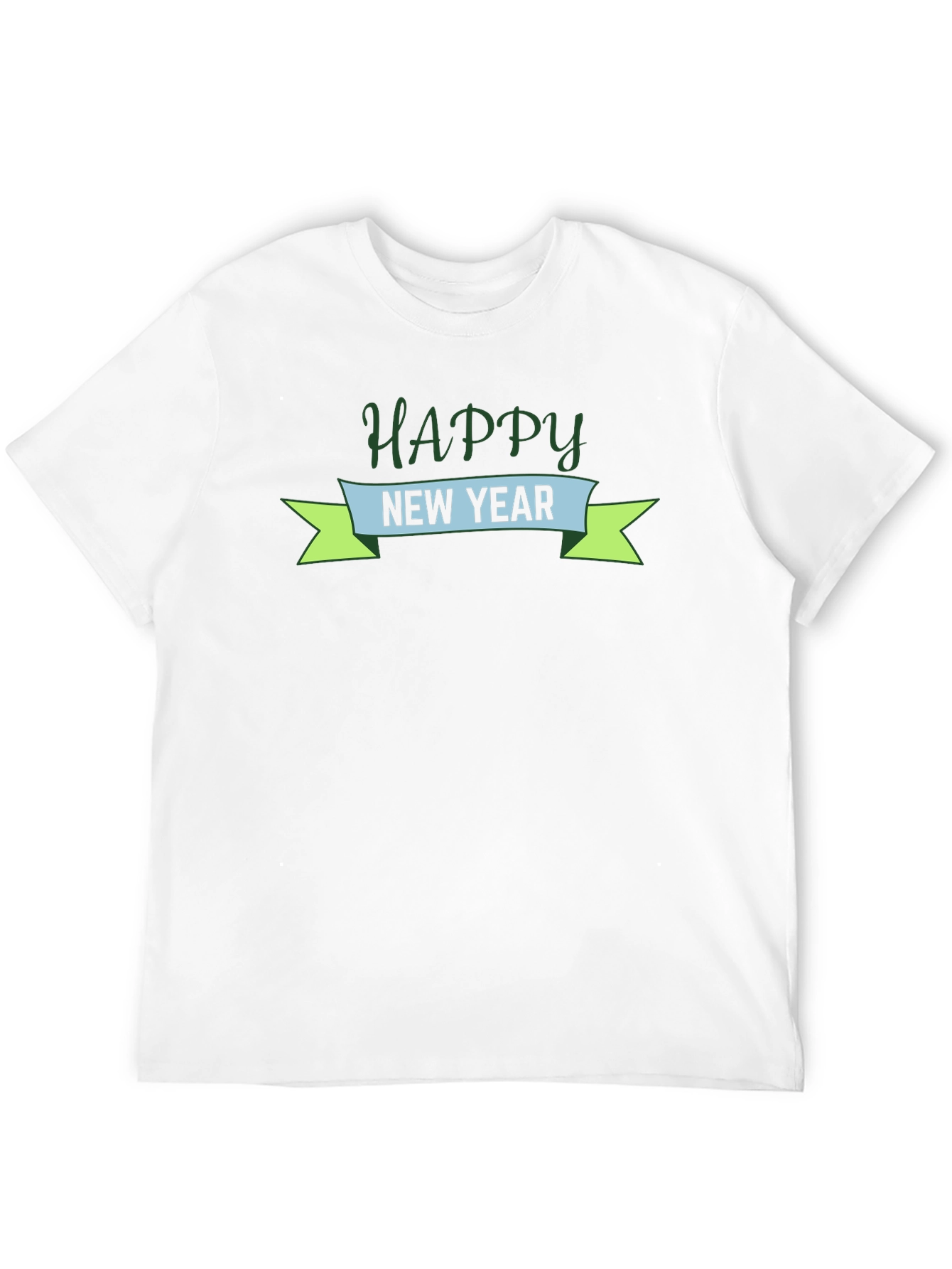 Happy New Year Graphic Tee - Black