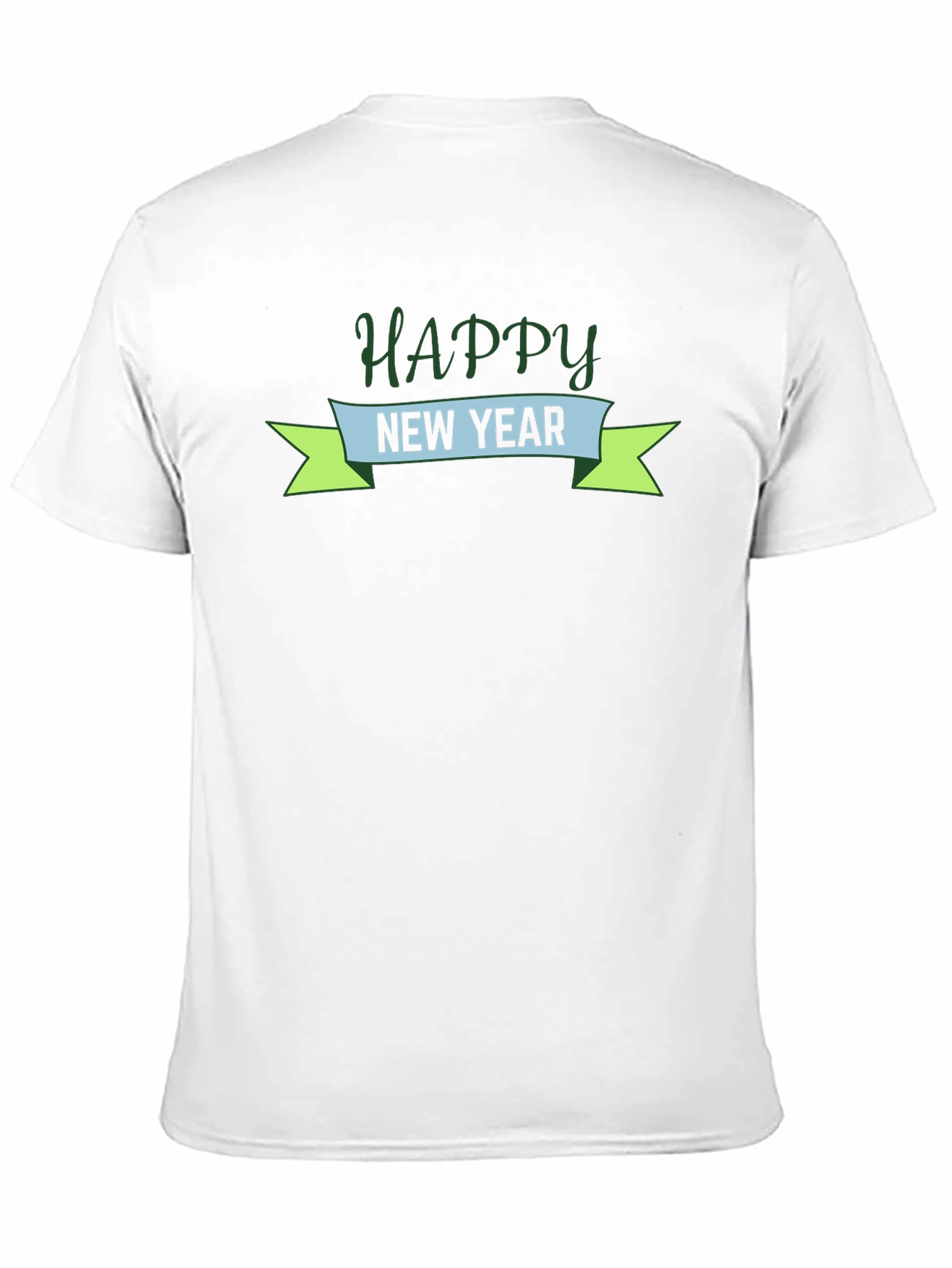 Happy New Year Graphic Tee - Black