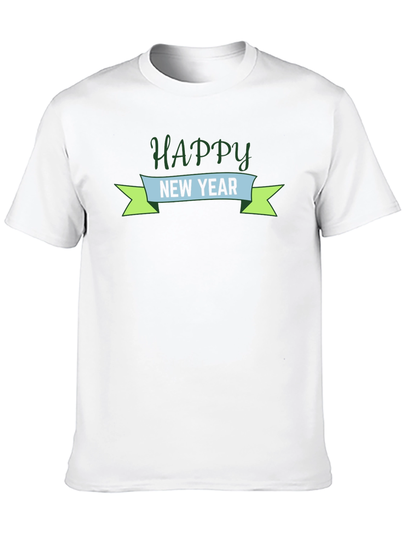 Happy New Year Graphic Tee - Black