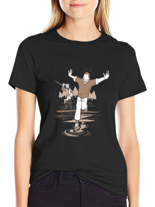 Cartoon Graphic Tee - Humorous Scene