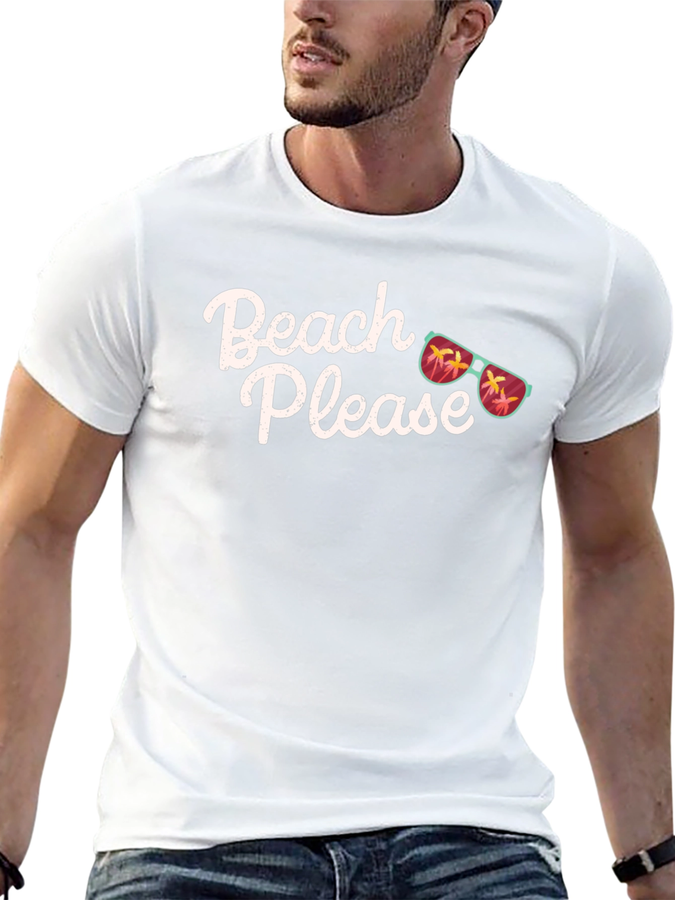 Beach Please Graphic T-Shirt