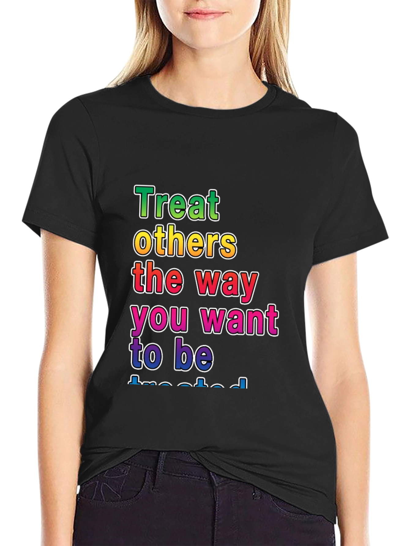 Treat Others Graphic Tee - Black