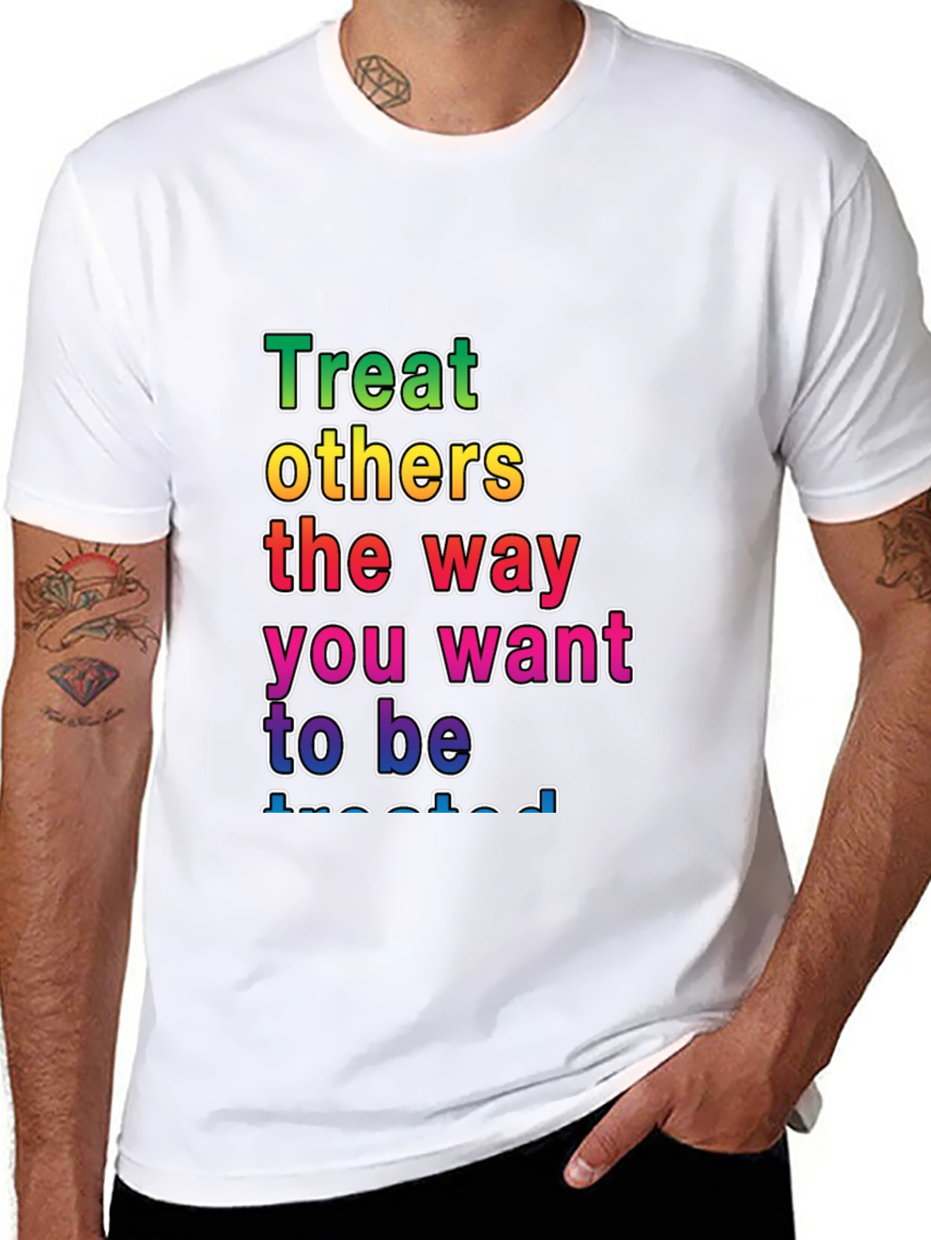Treat Others Graphic Tee - Black