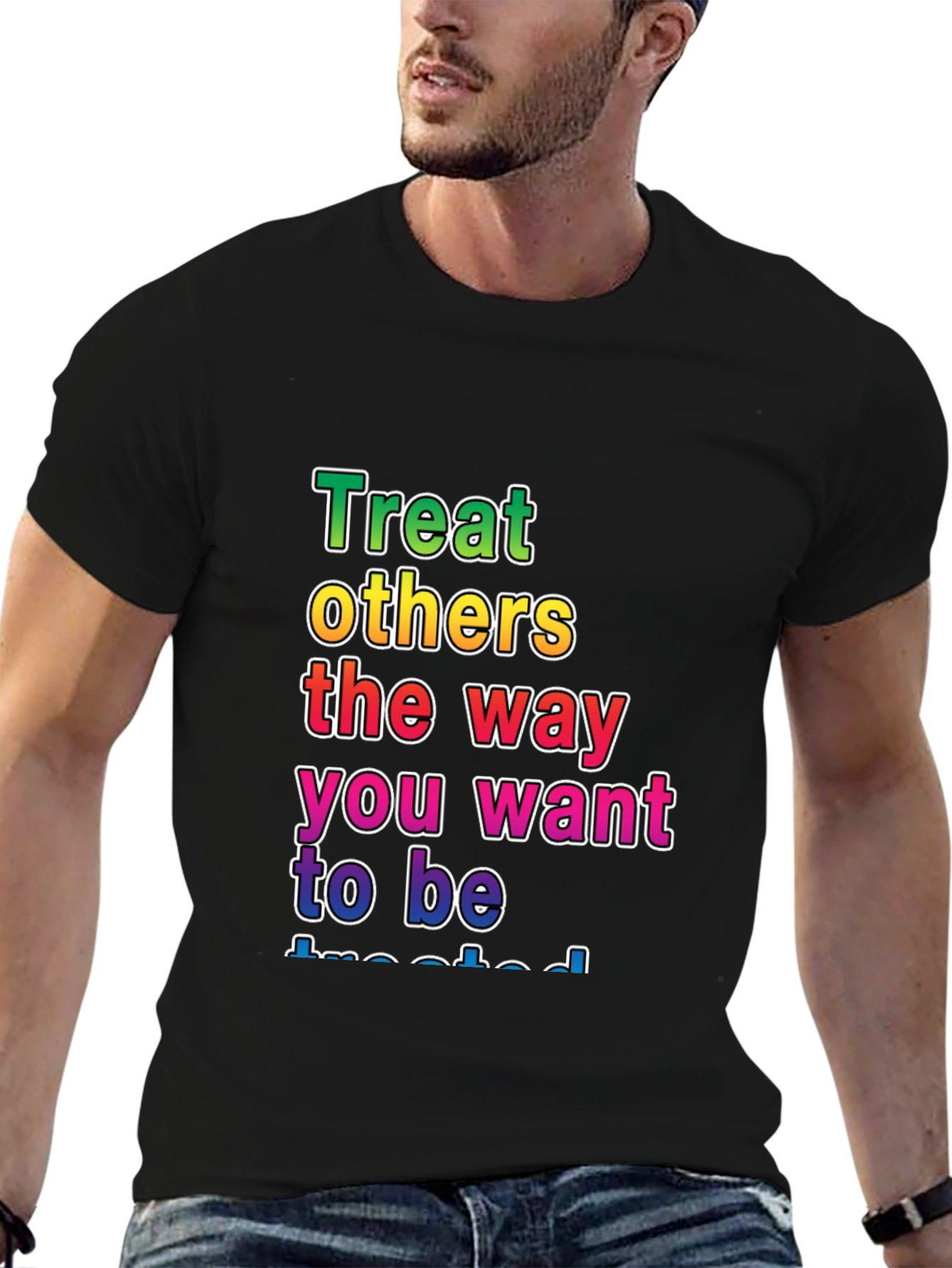 Treat Others Graphic Tee - Black