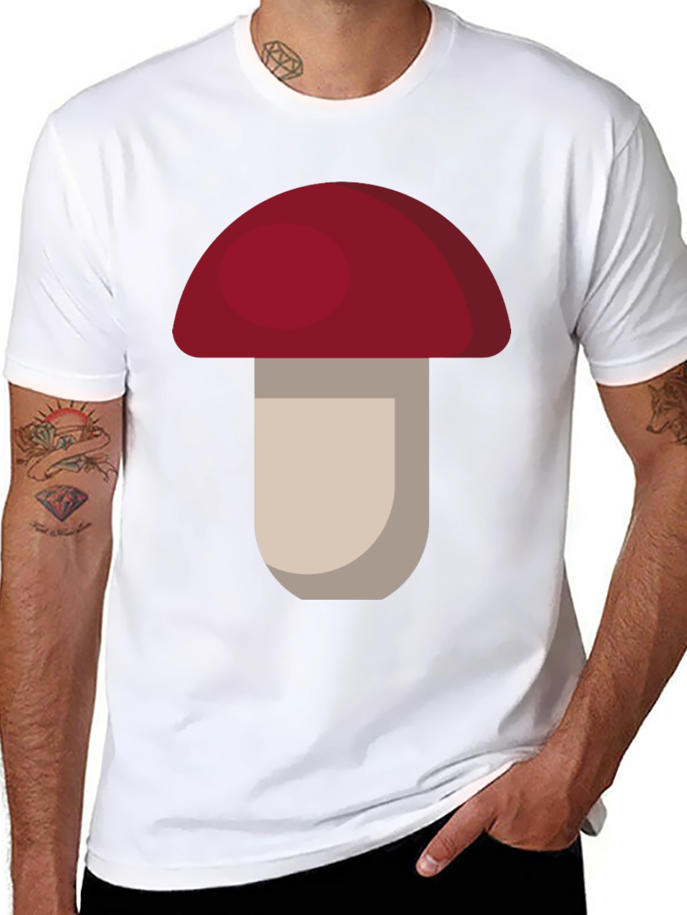 Mushroom Graphic Tee - Funky Casual Style