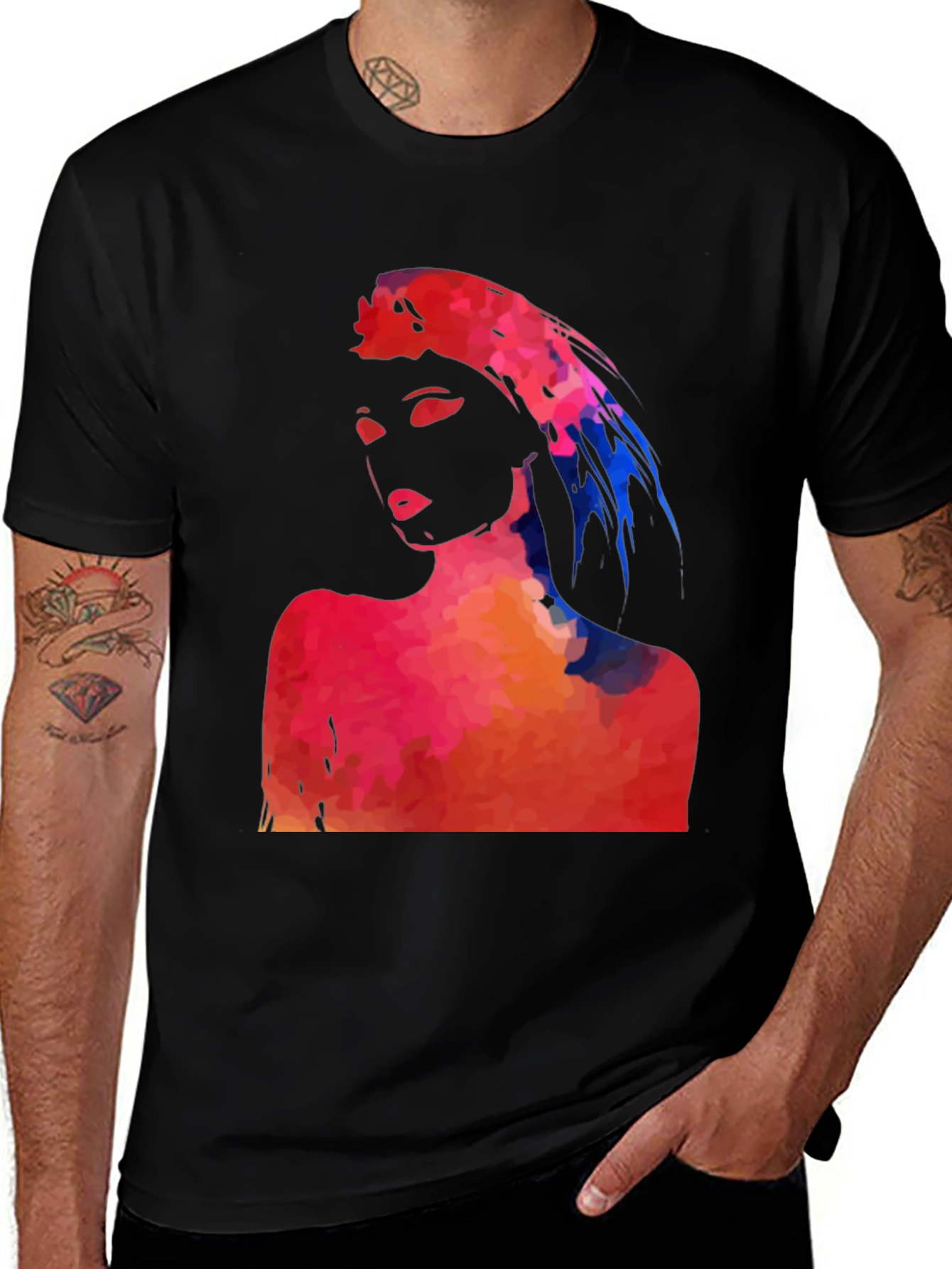 Abstract Woman Graphic Tee - Stylish Unisex T-Shirt