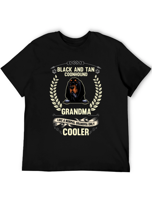 Black and Tan Coonhound Grandma T-Shirt