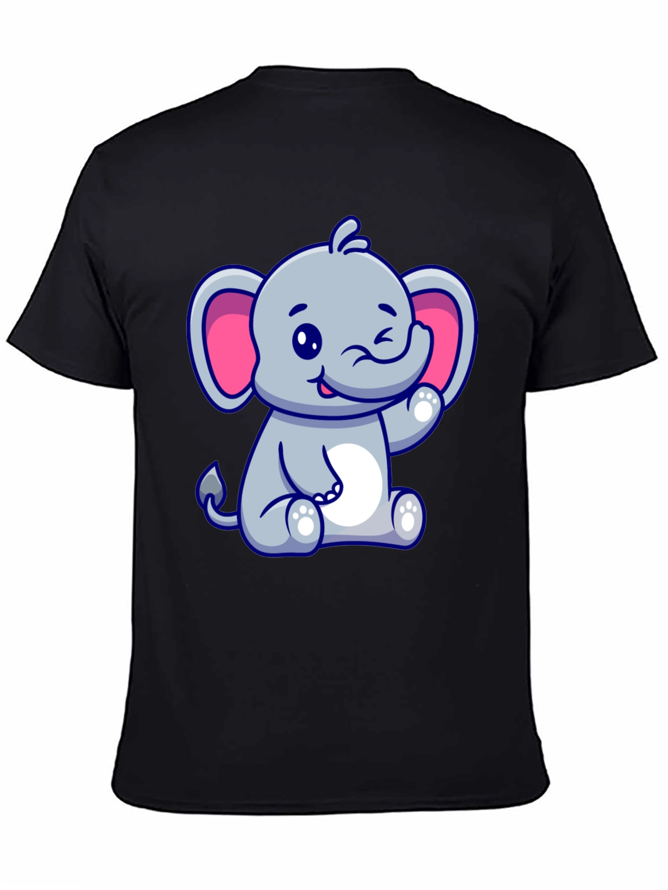 Cute Cartoon Elephant Graphic Tee - Stylish & Fun!