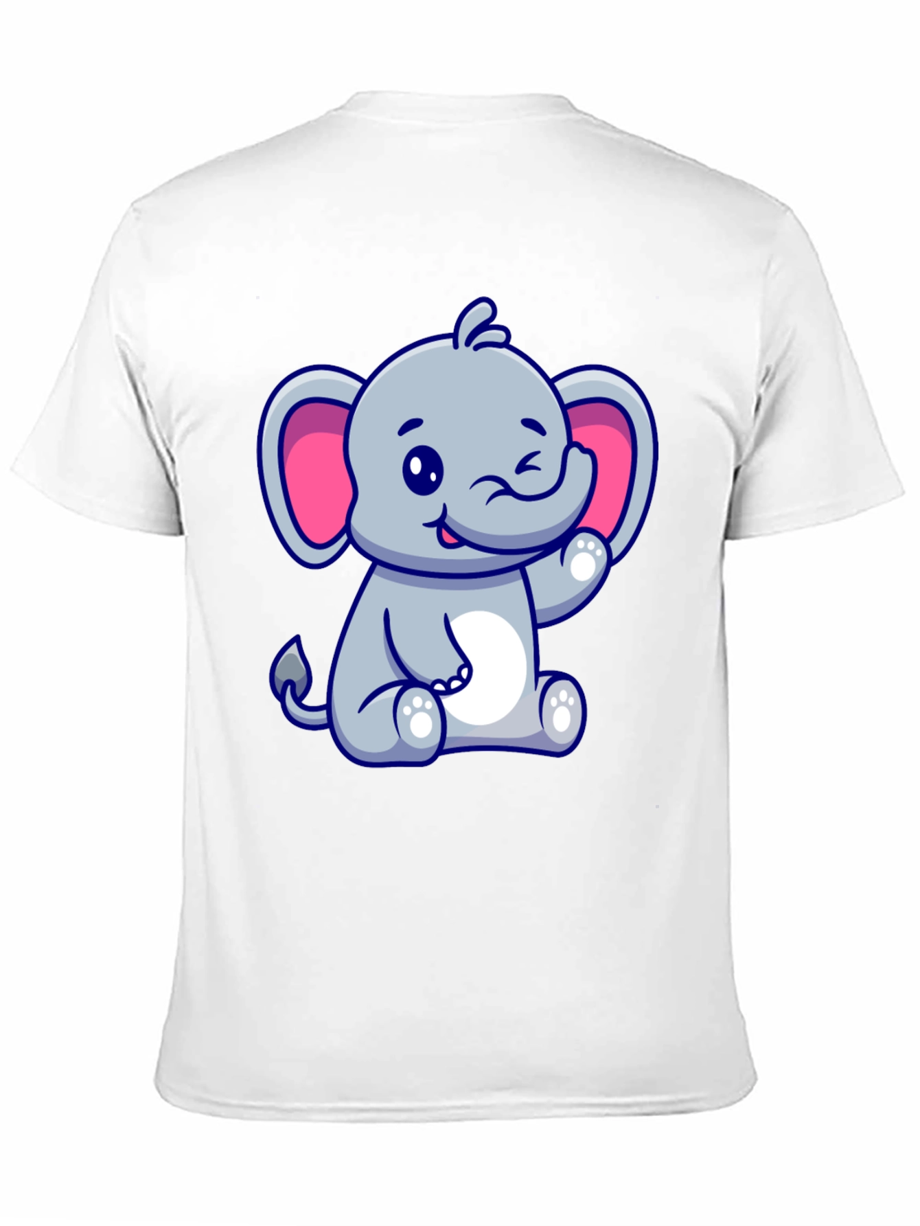 Cute Cartoon Elephant Graphic Tee - Stylish & Fun!
