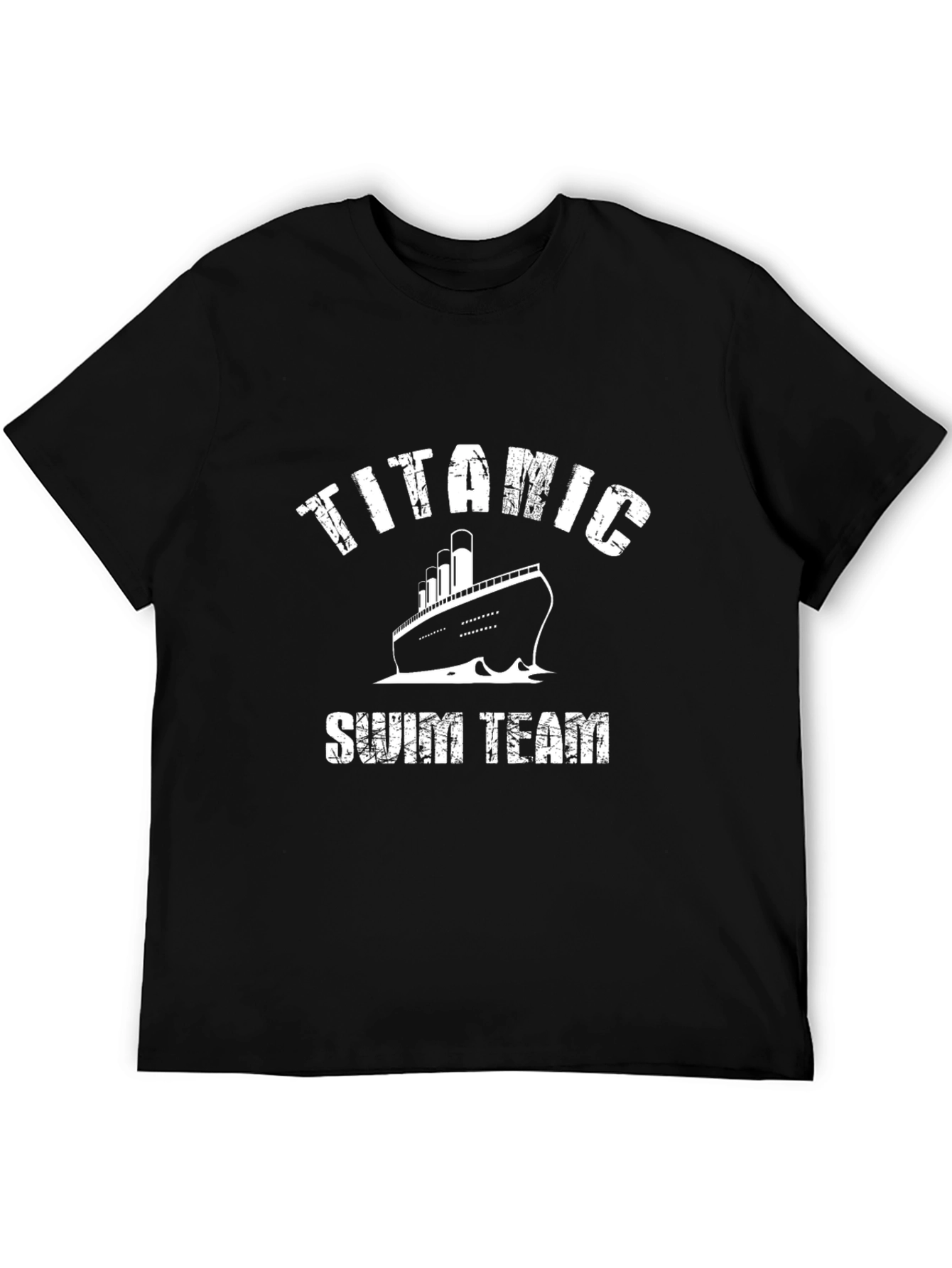 Titanic Swim Team T-Shirt - Black Graphic Tee
