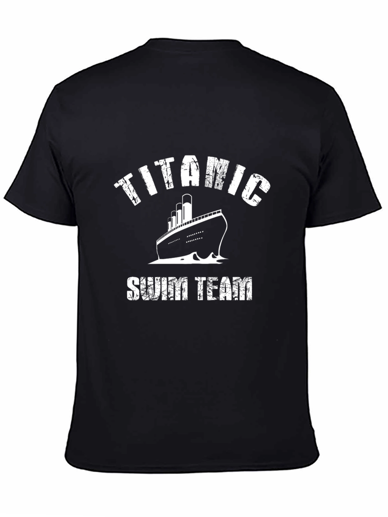 Titanic Swim Team T-Shirt - Black Graphic Tee