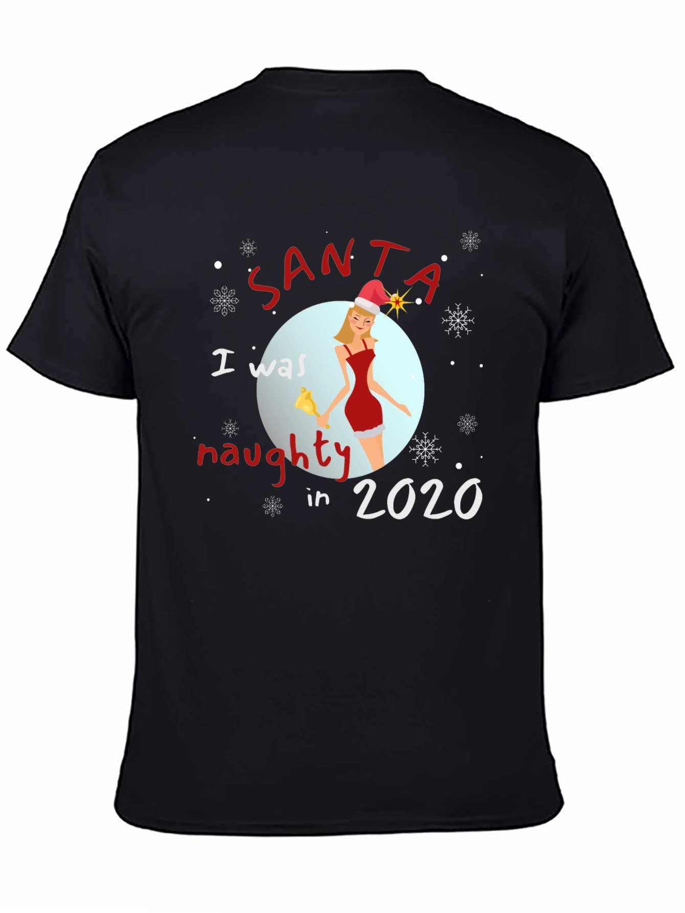 Santa Naughty in 2020 T-Shirt Christmas Tee
