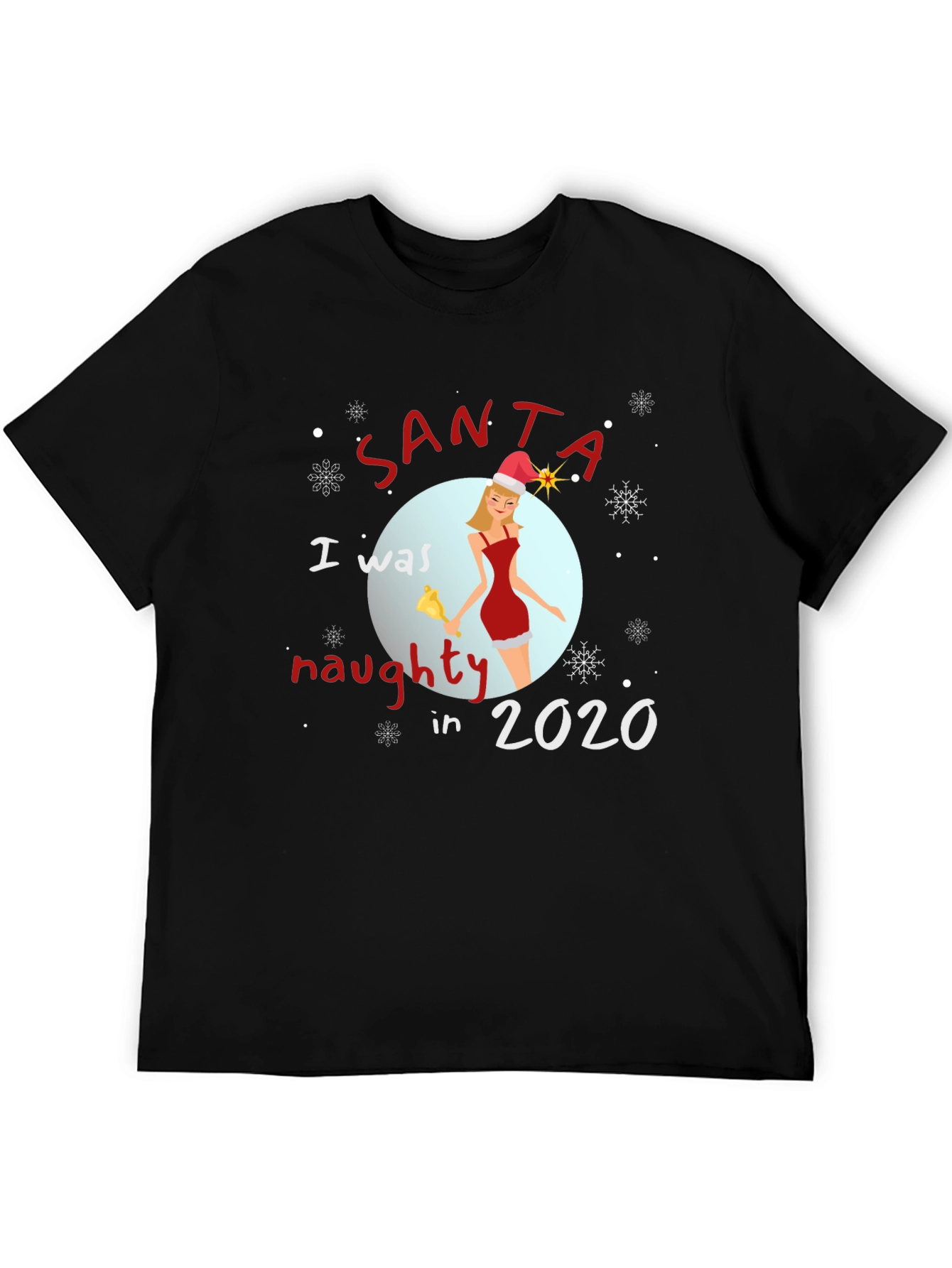 Santa Naughty in 2020 T-Shirt Christmas Tee