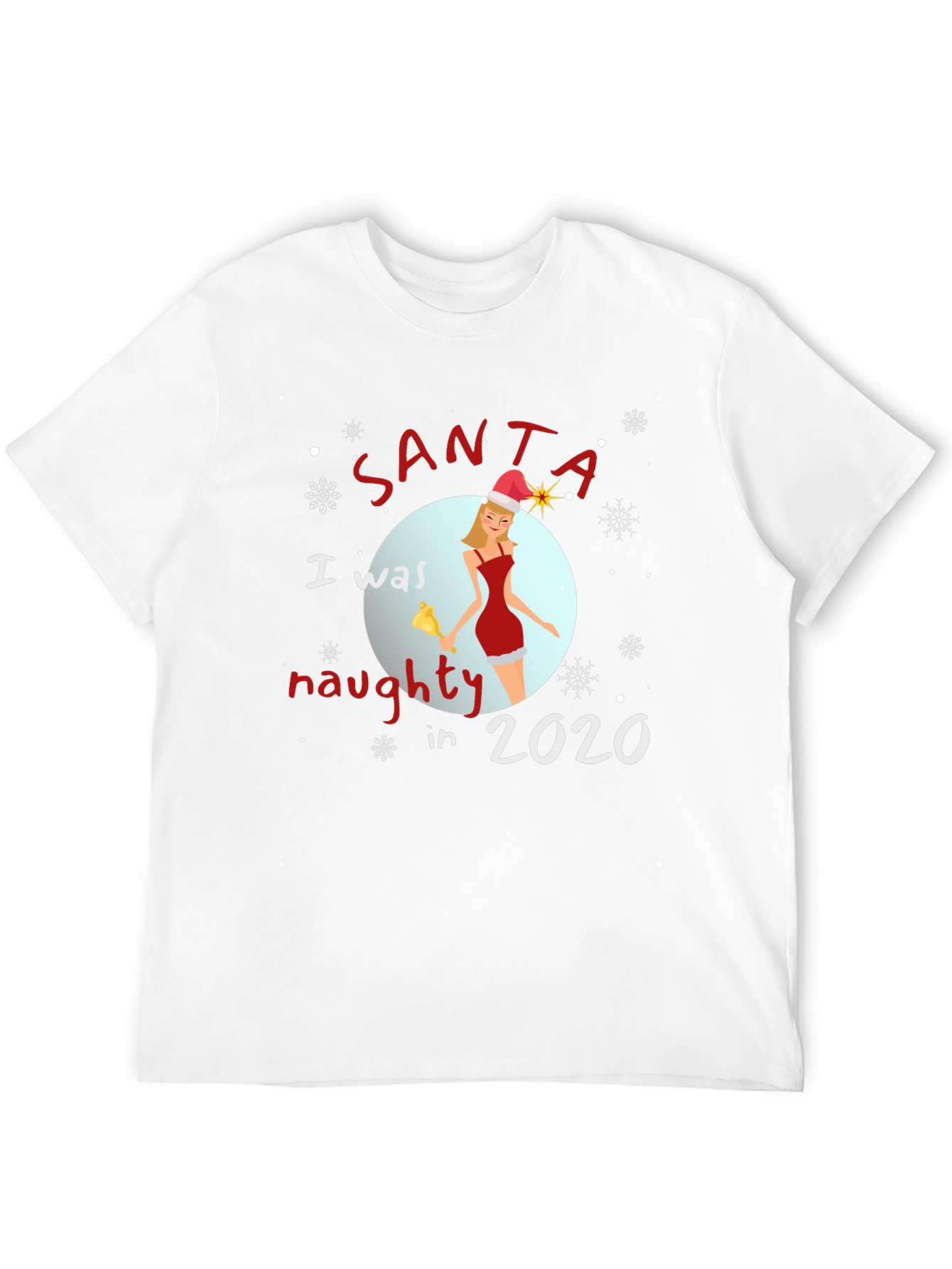 Santa Naughty in 2020 T-Shirt Christmas Tee