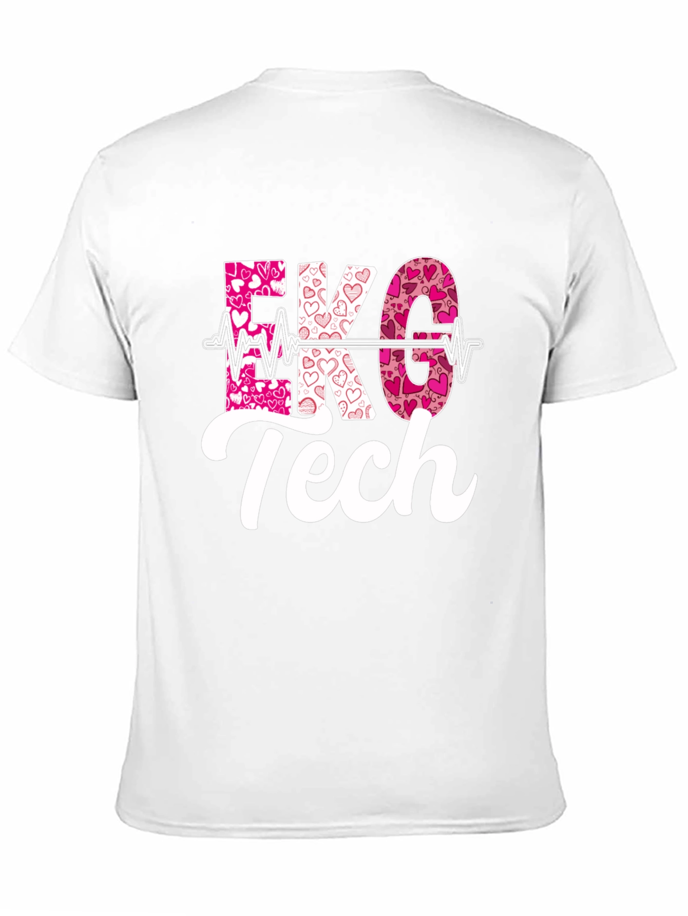 EKG Tech Heartbeat Valentines Day T-Shirt
