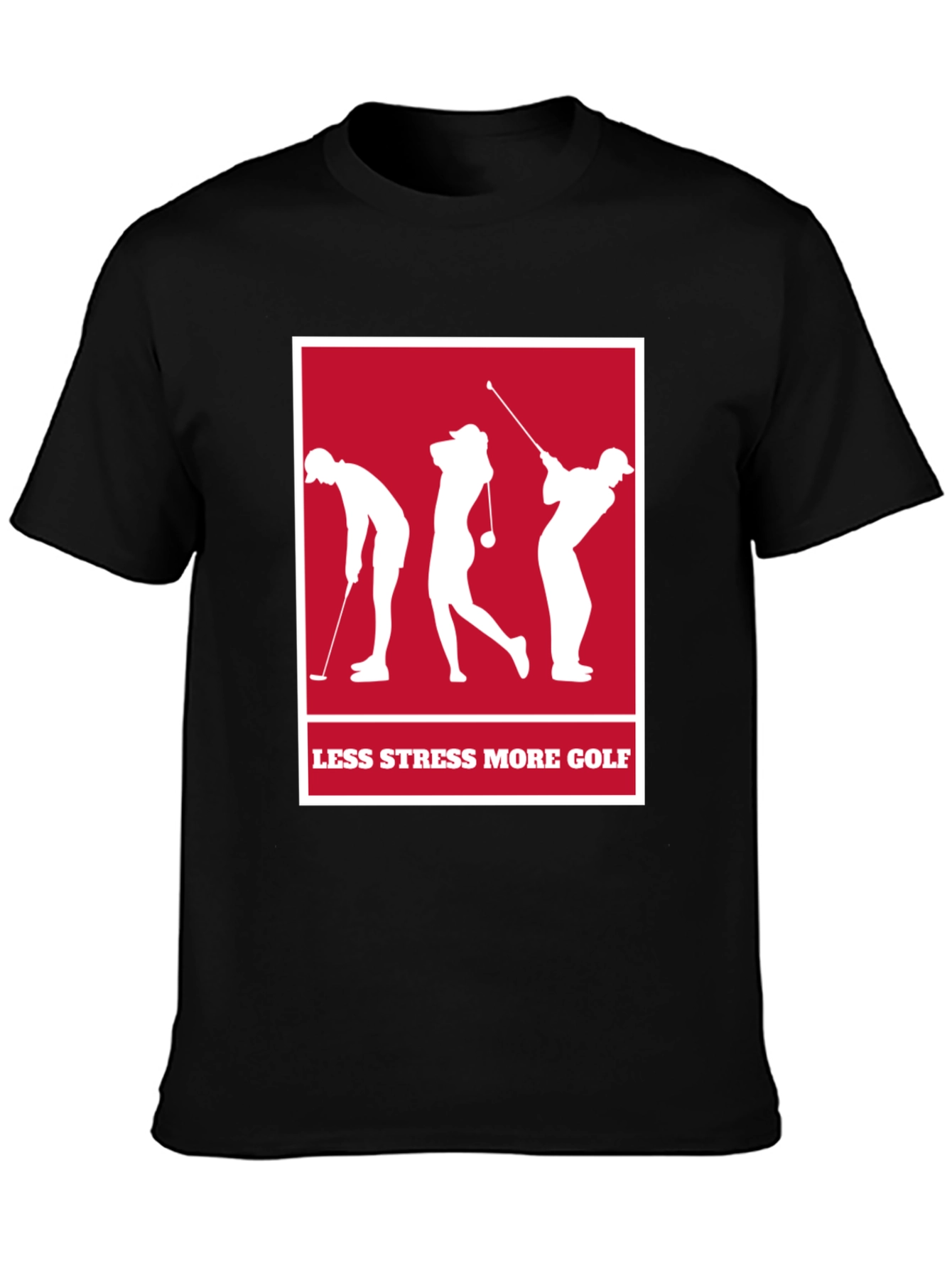 Less Stress More Golf T-Shirt