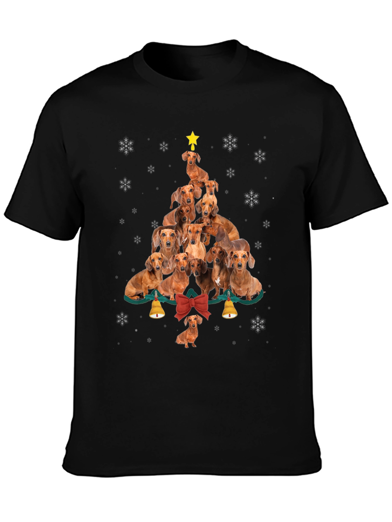 Dachshund Christmas Tree Graphic Tee