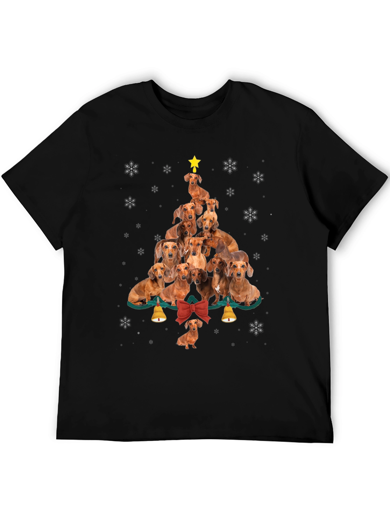 Dachshund Christmas Tree Graphic Tee