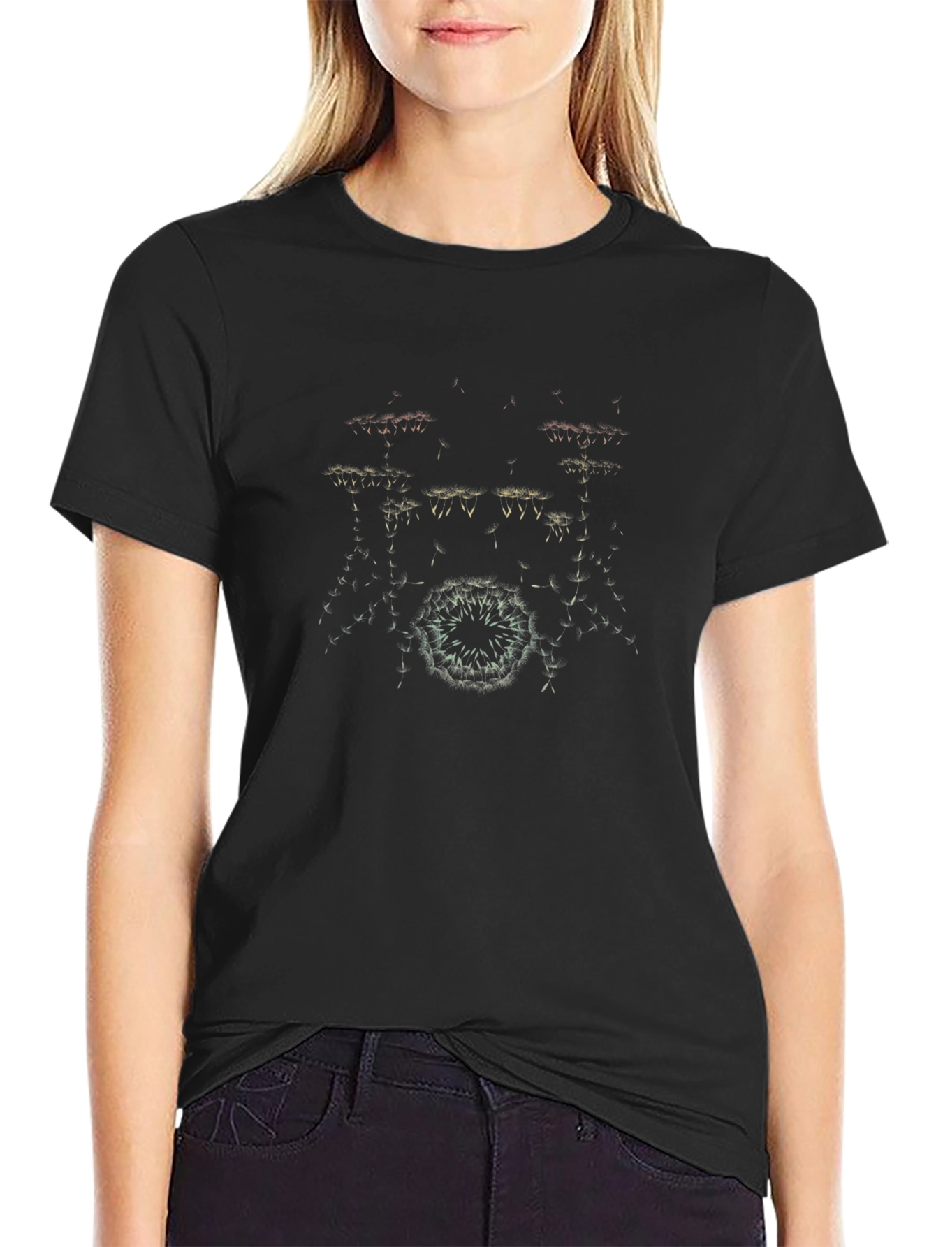 Abstract Drum Kit Graphic T-Shirt - Music Lover Tee