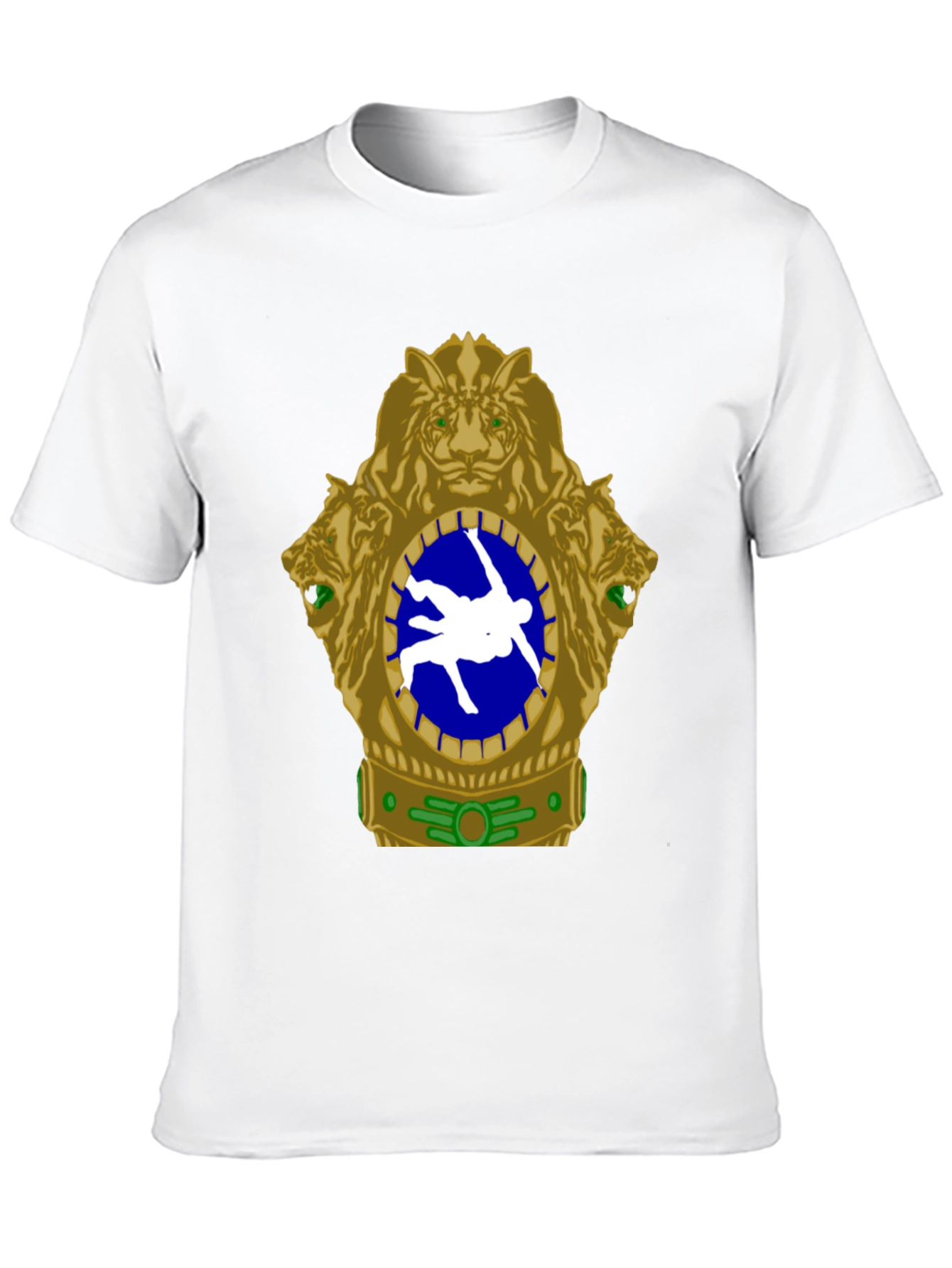 Wrestling Tiger Emblem T-Shirt