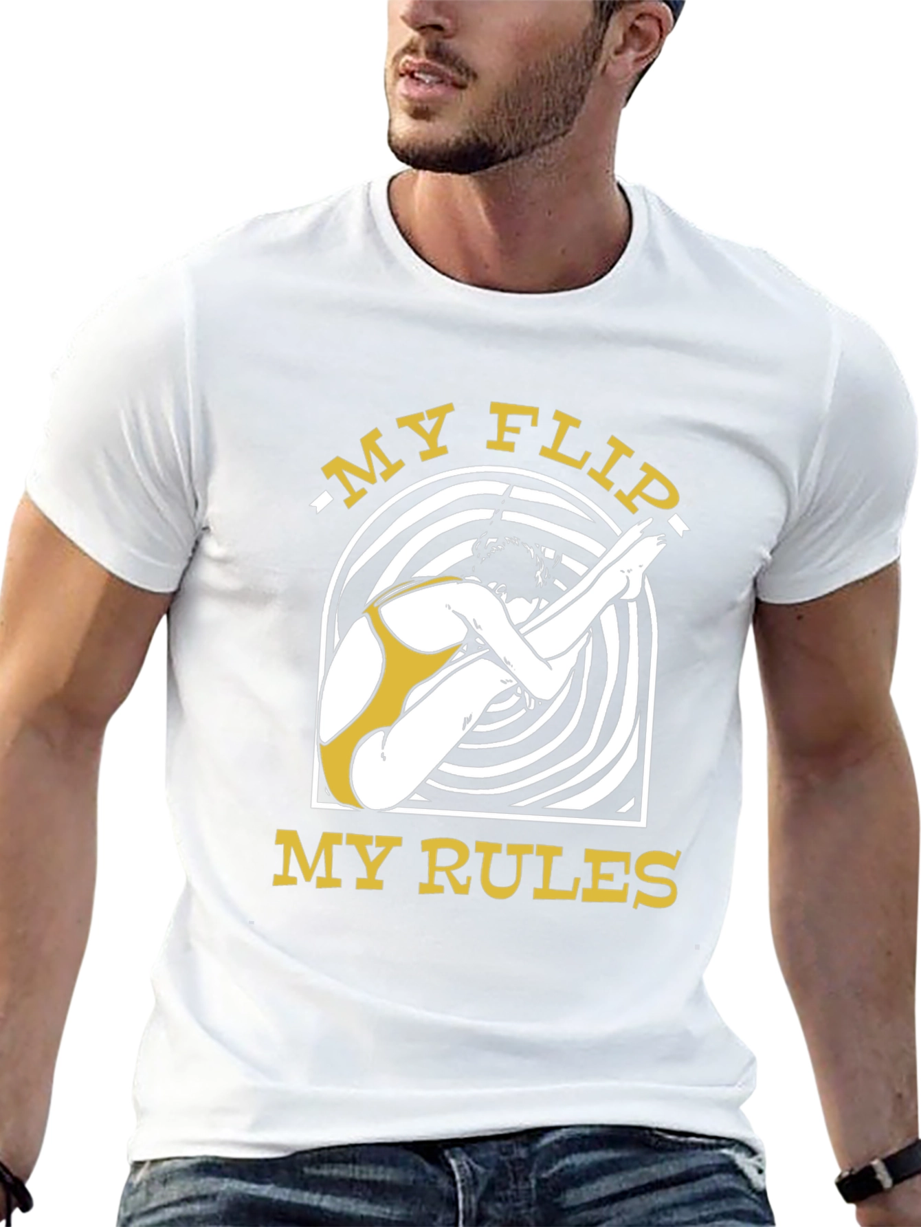 My Flip My Rules Black Graphic T-Shirt