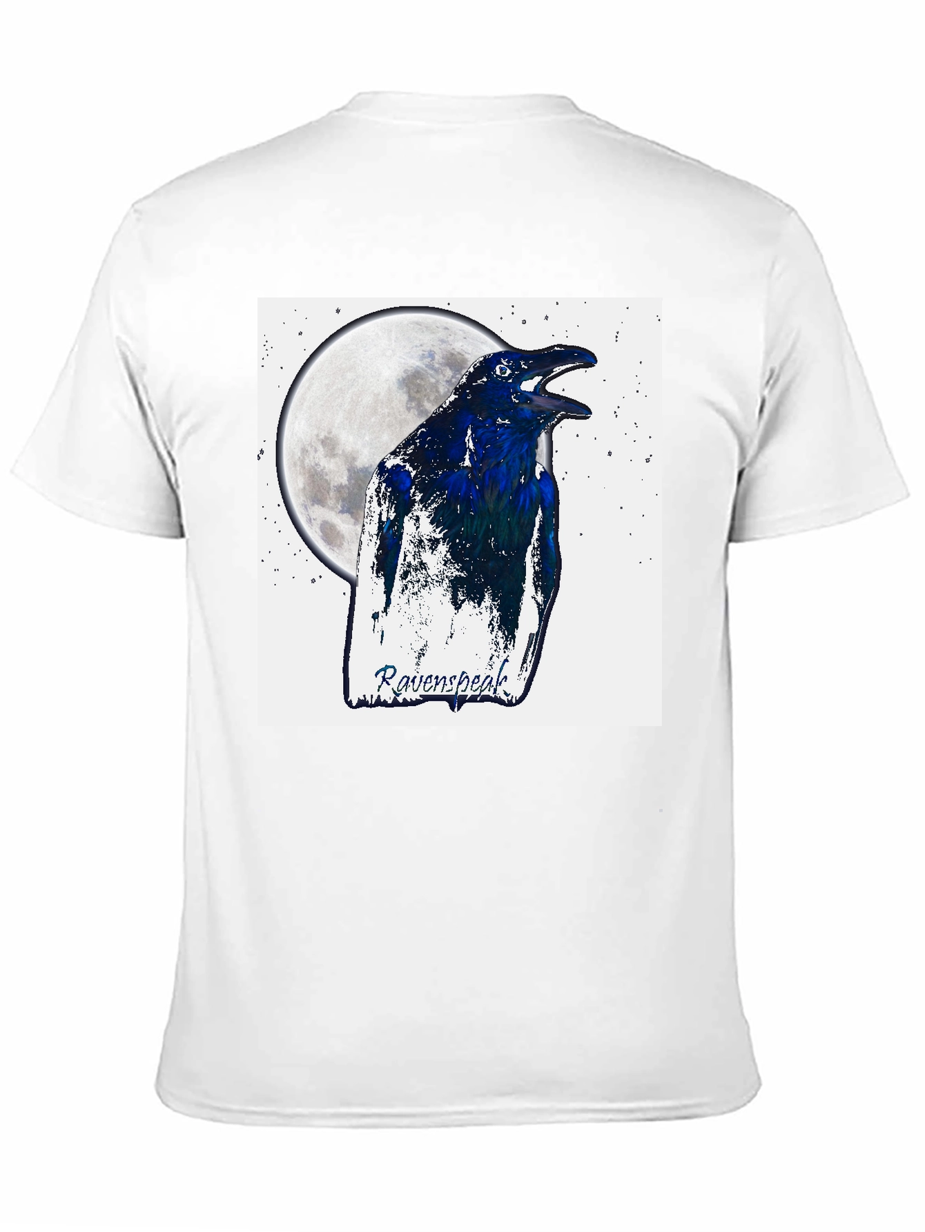 RavenSpeak T-Shirt - Moonlit Bird Graphic Tee