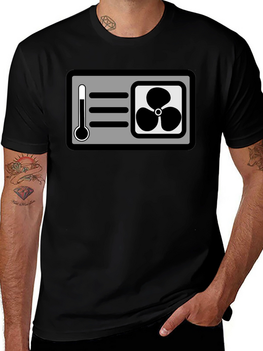 Air Conditioner Cartoon Graphic T-Shirt