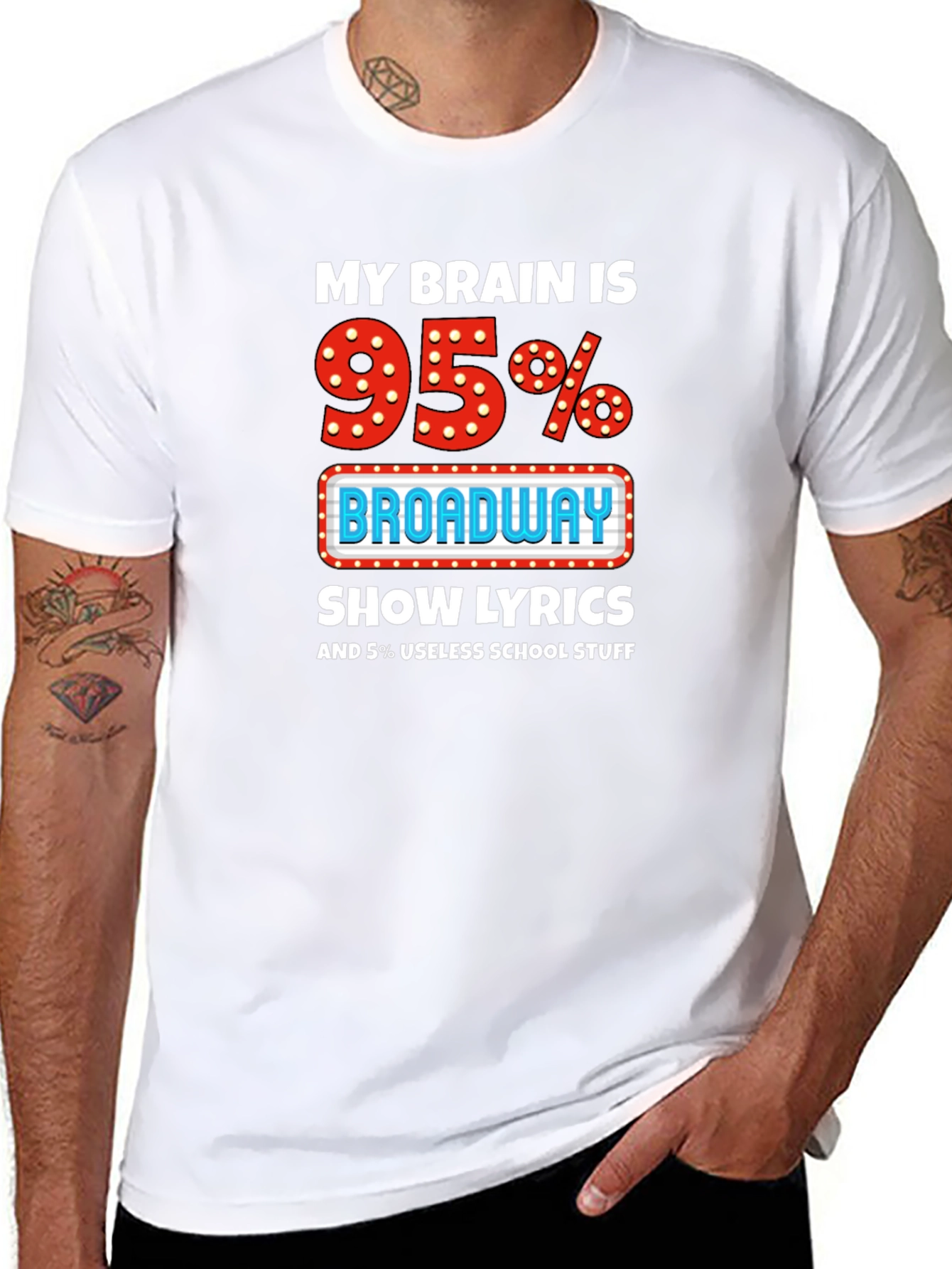 Broadway Lyrics T-Shirt - Funny Theater Lover Tee