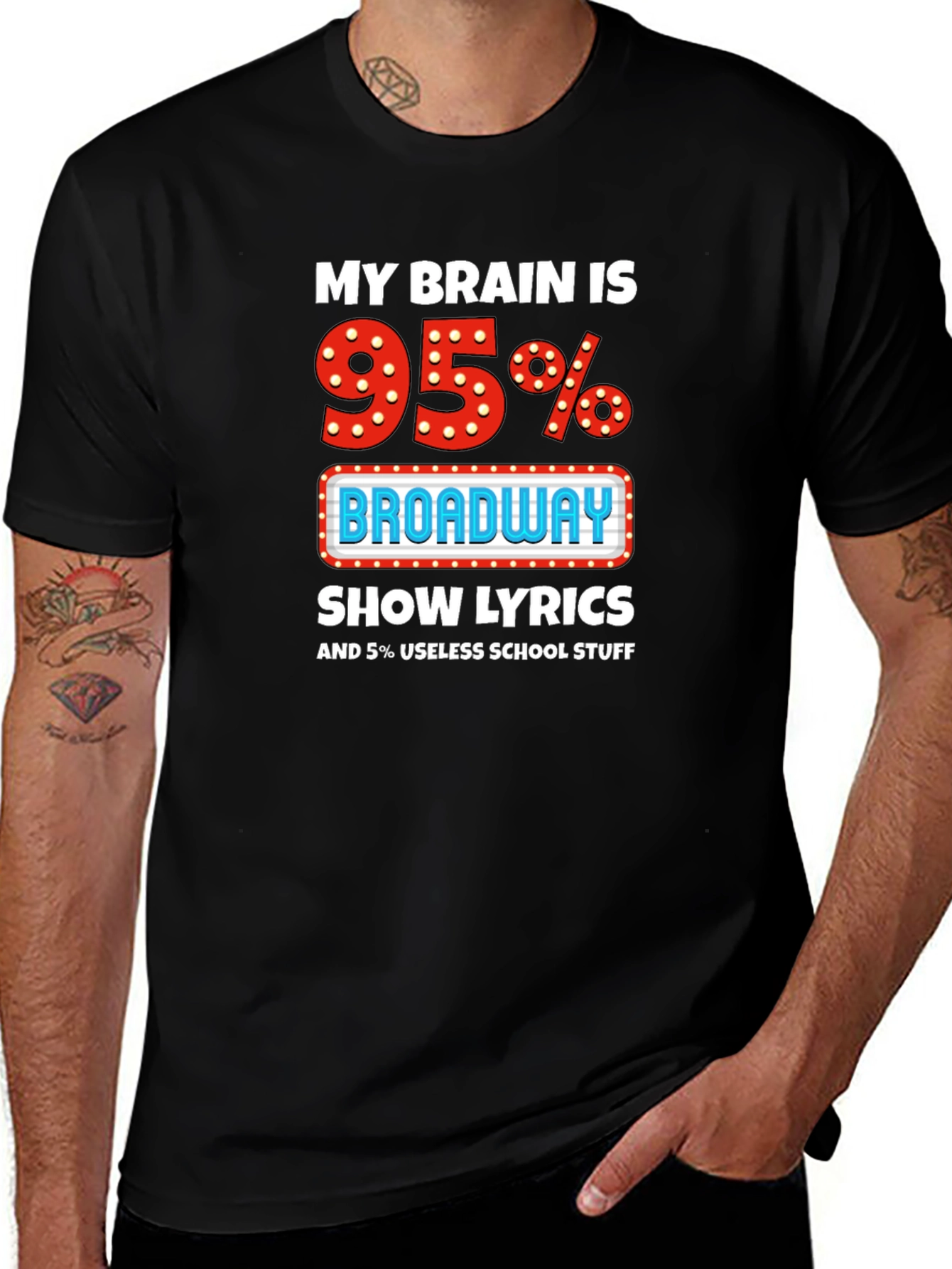 Broadway Lyrics T-Shirt - Funny Theater Lover Tee