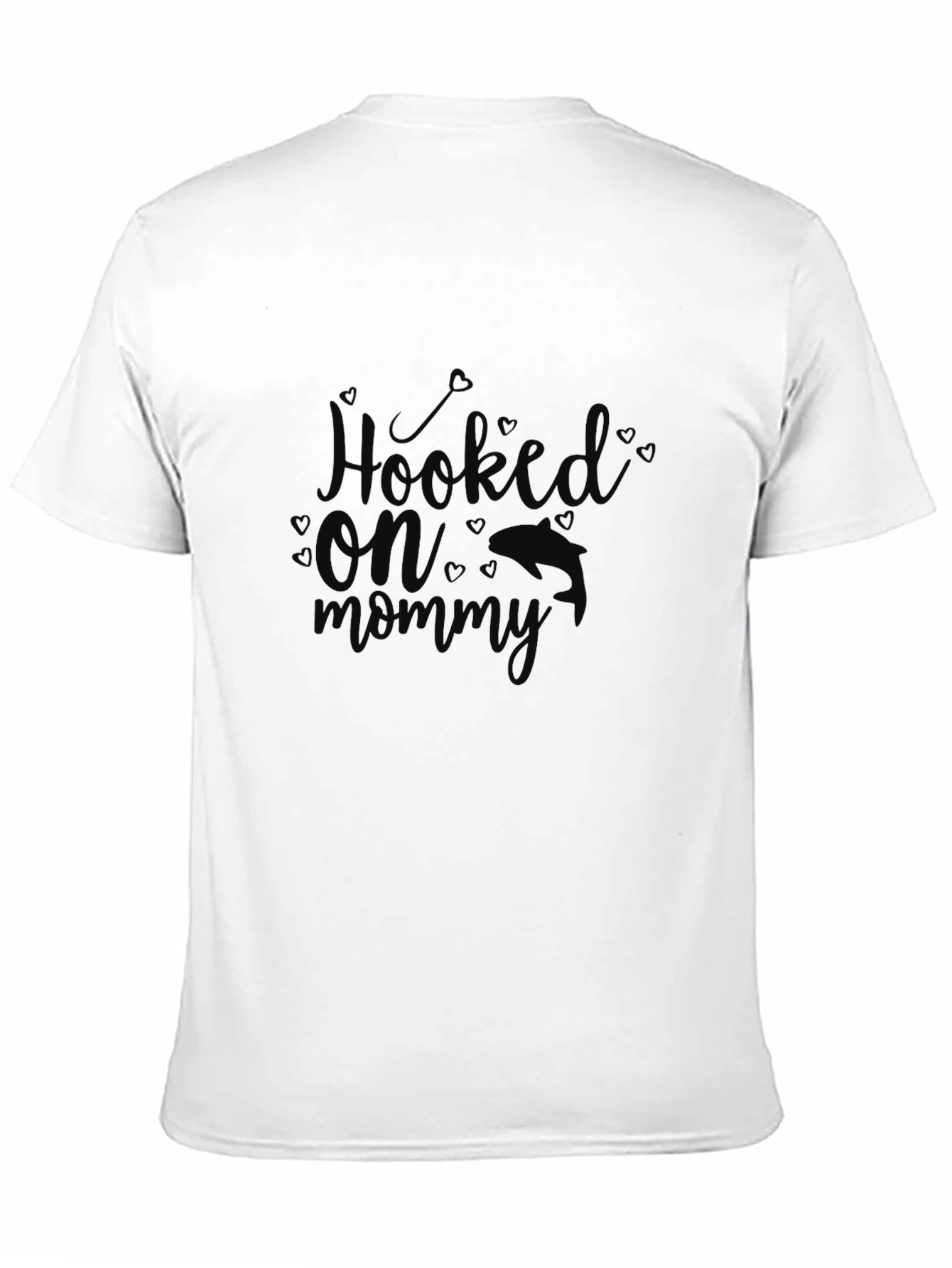 Hooked On Mommy Black Graphic Tee