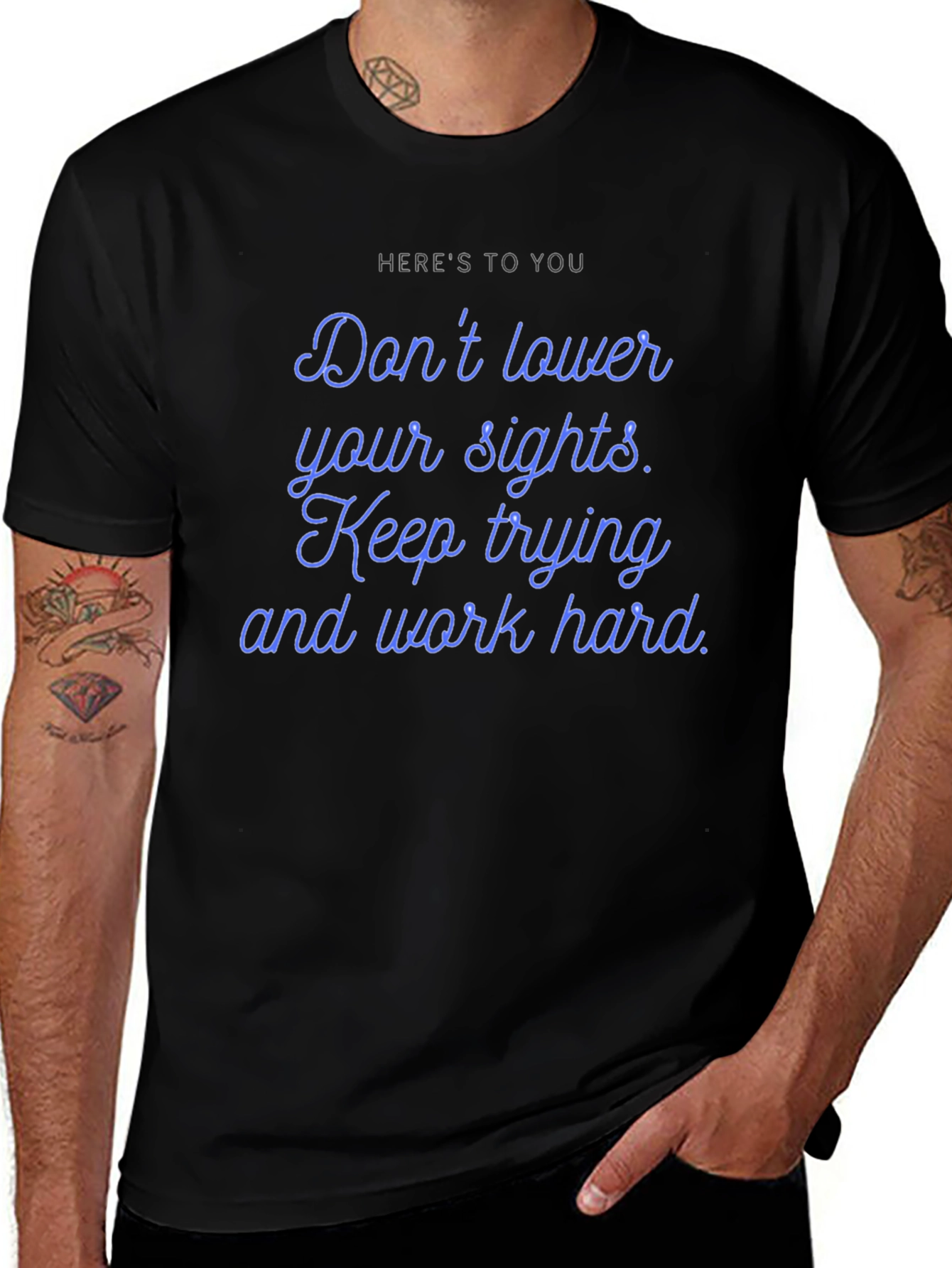 Inspirational Graphic T-Shirt: Dont Lower Your Sights