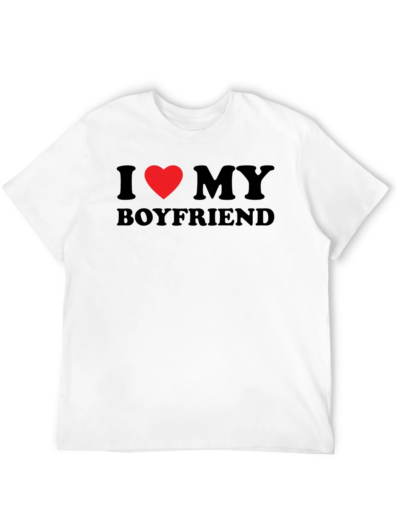 I Heart My Boyfriend T-Shirt - Black