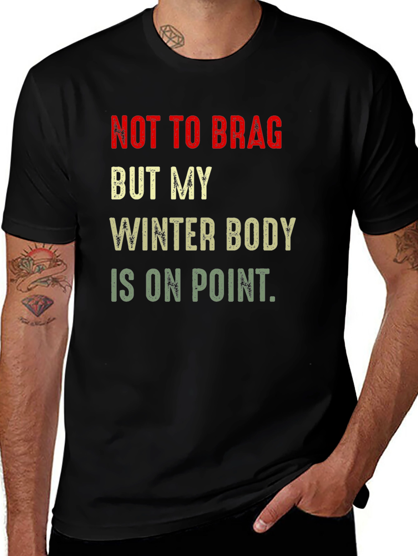 Winter Body On Point T-Shirt - Funny Graphic Tee
