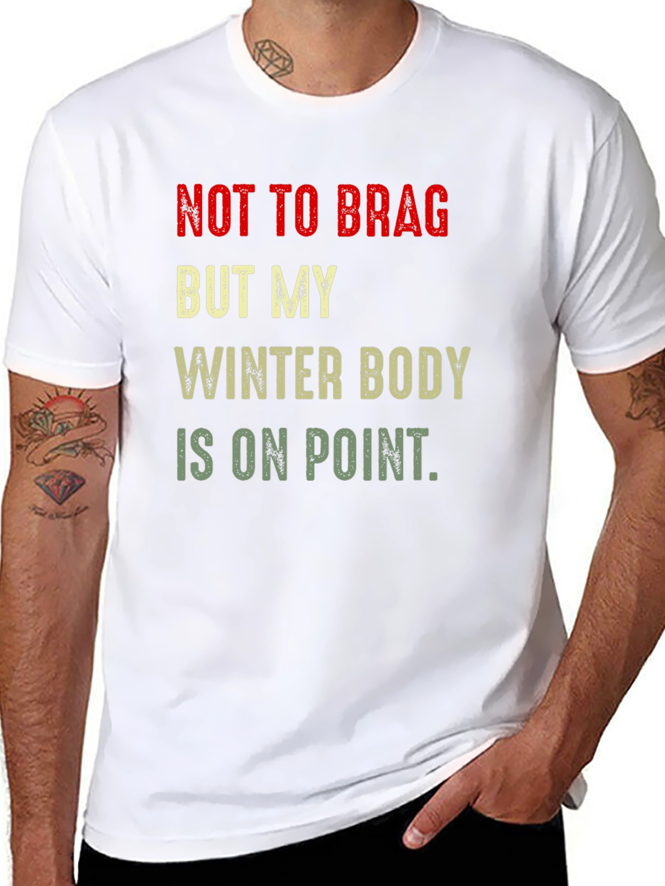 Winter Body On Point T-Shirt - Funny Graphic Tee