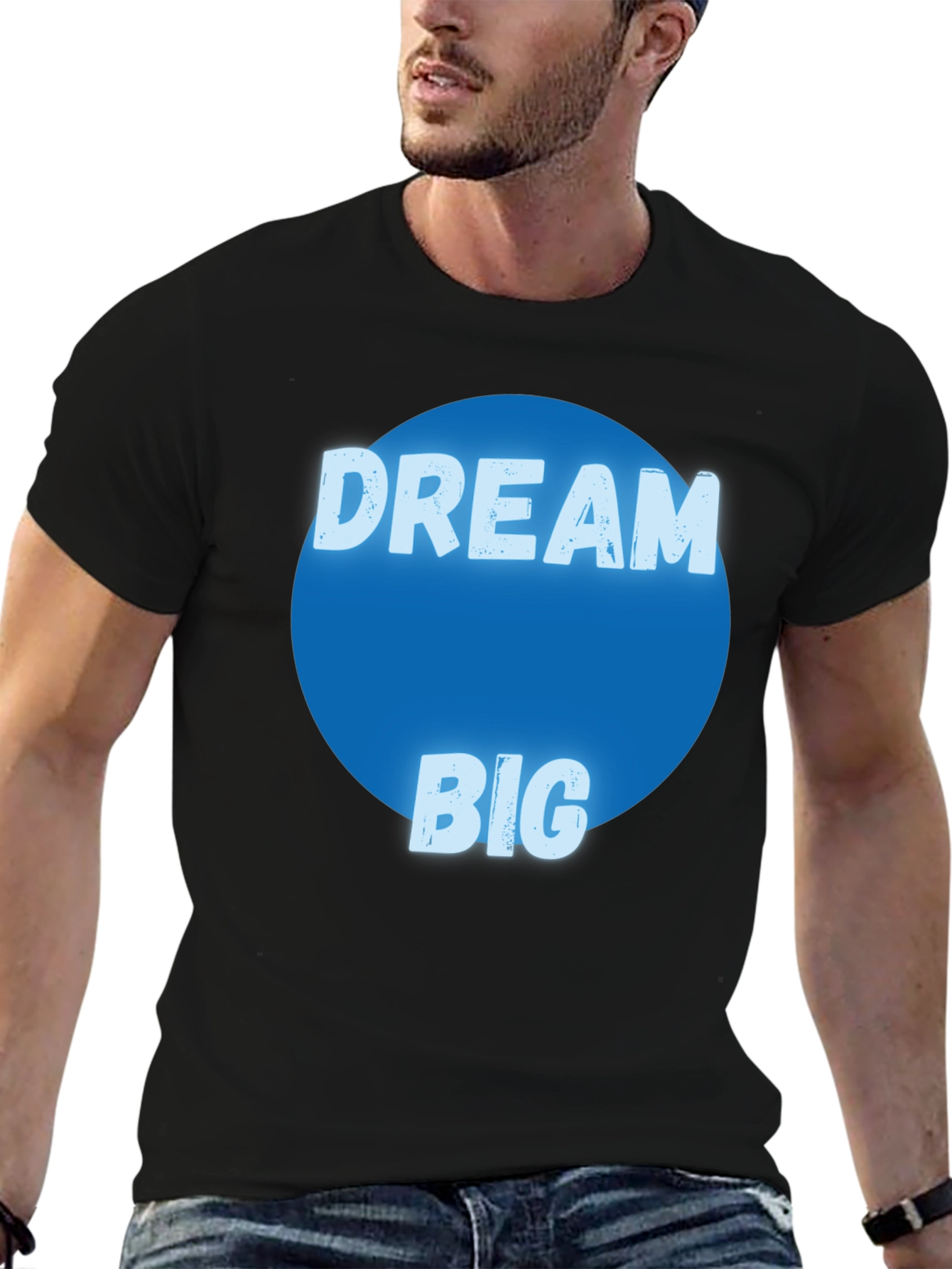 Dream Big Graphic Tee - Mens Black T-Shirt