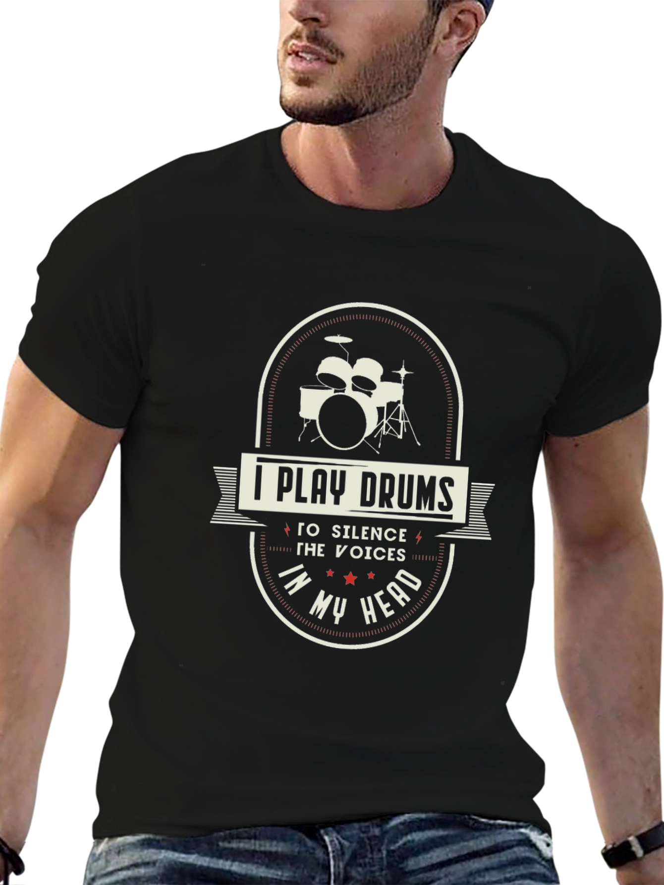 I Play Drums T-Shirt - Music Lover Tee