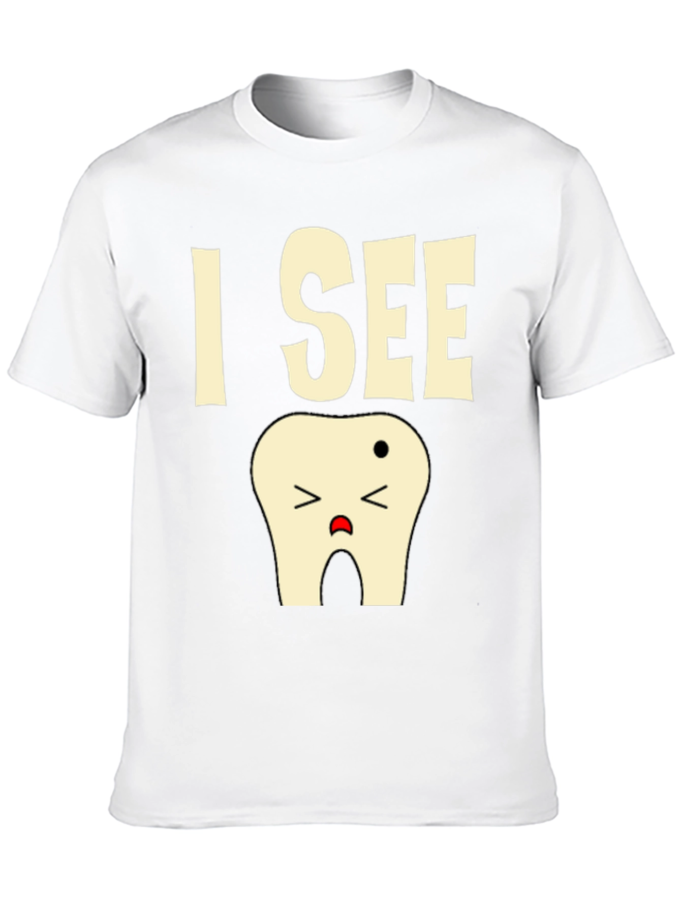 I See a Tooth T-Shirt Funny Dentist Tee
