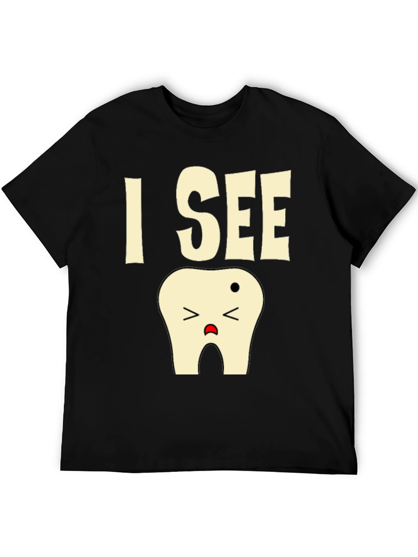 I See a Tooth T-Shirt Funny Dentist Tee