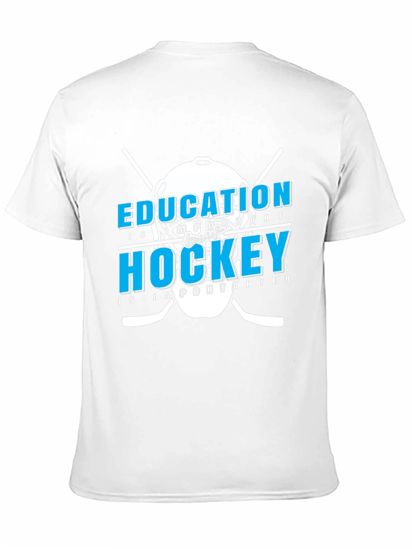 Education But Hockey T-Shirt - Sporty Graphic Tee