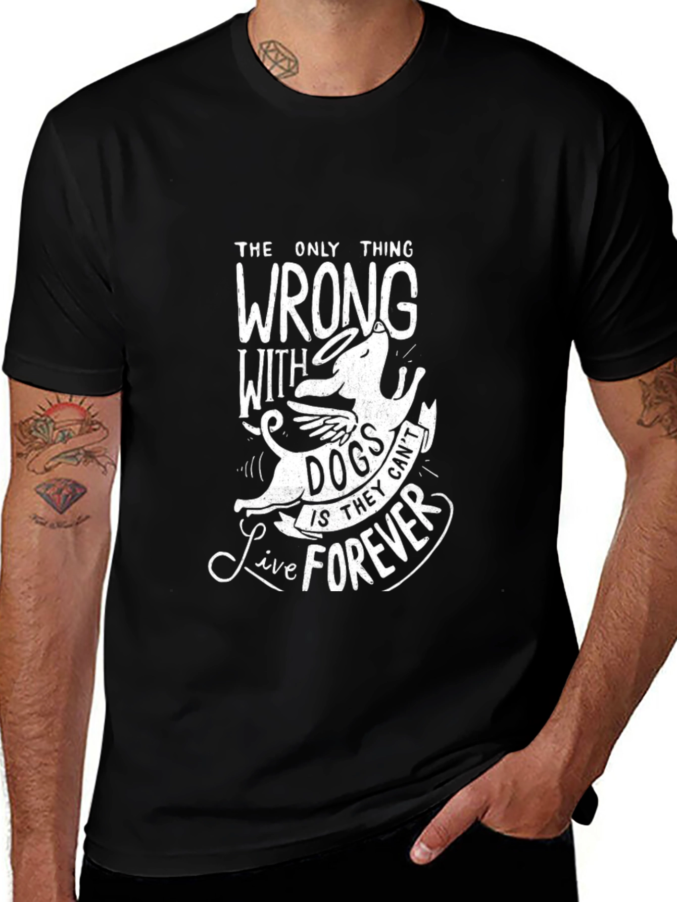Dog Lovers T-Shirt - Live Forever Graphic Tee