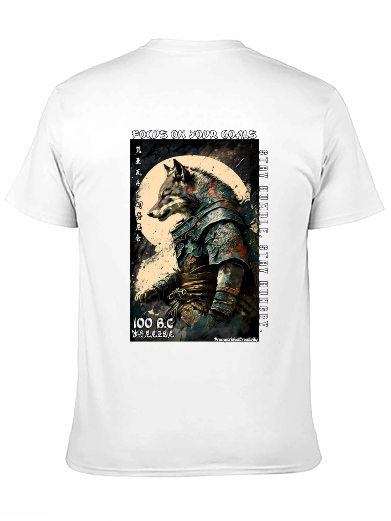 Focus Wolf T-Shirt: Stay Humble Stay Hungry