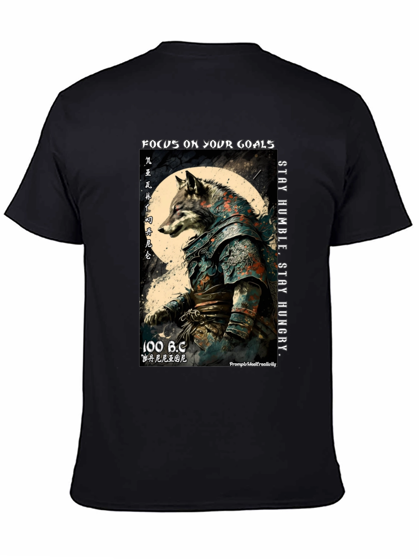 Focus Wolf T-Shirt: Stay Humble Stay Hungry