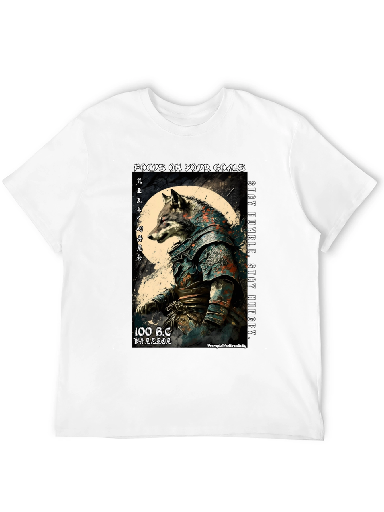 Focus Wolf T-Shirt: Stay Humble Stay Hungry