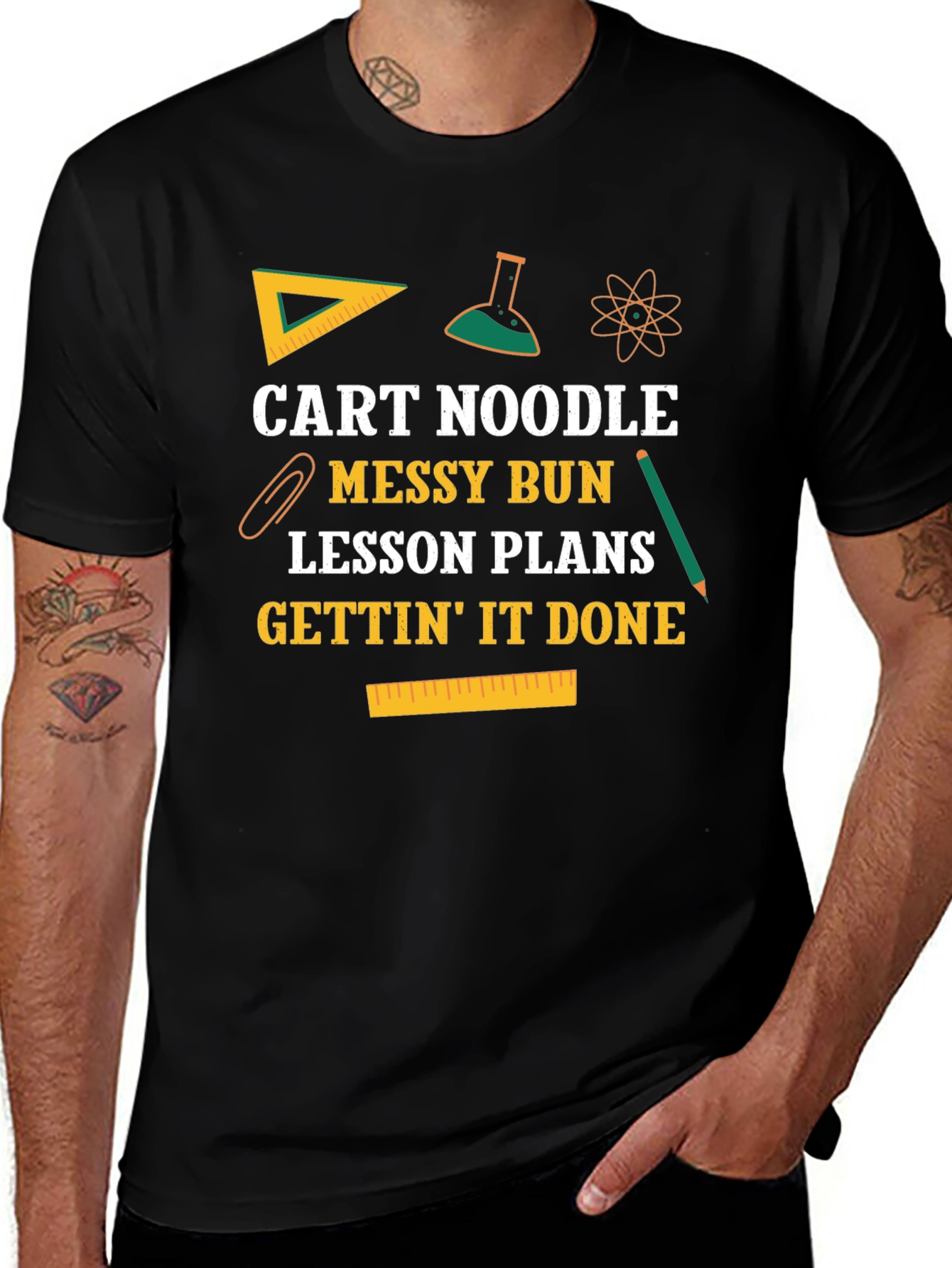 Cart Noodle Messy Bun T-Shirt