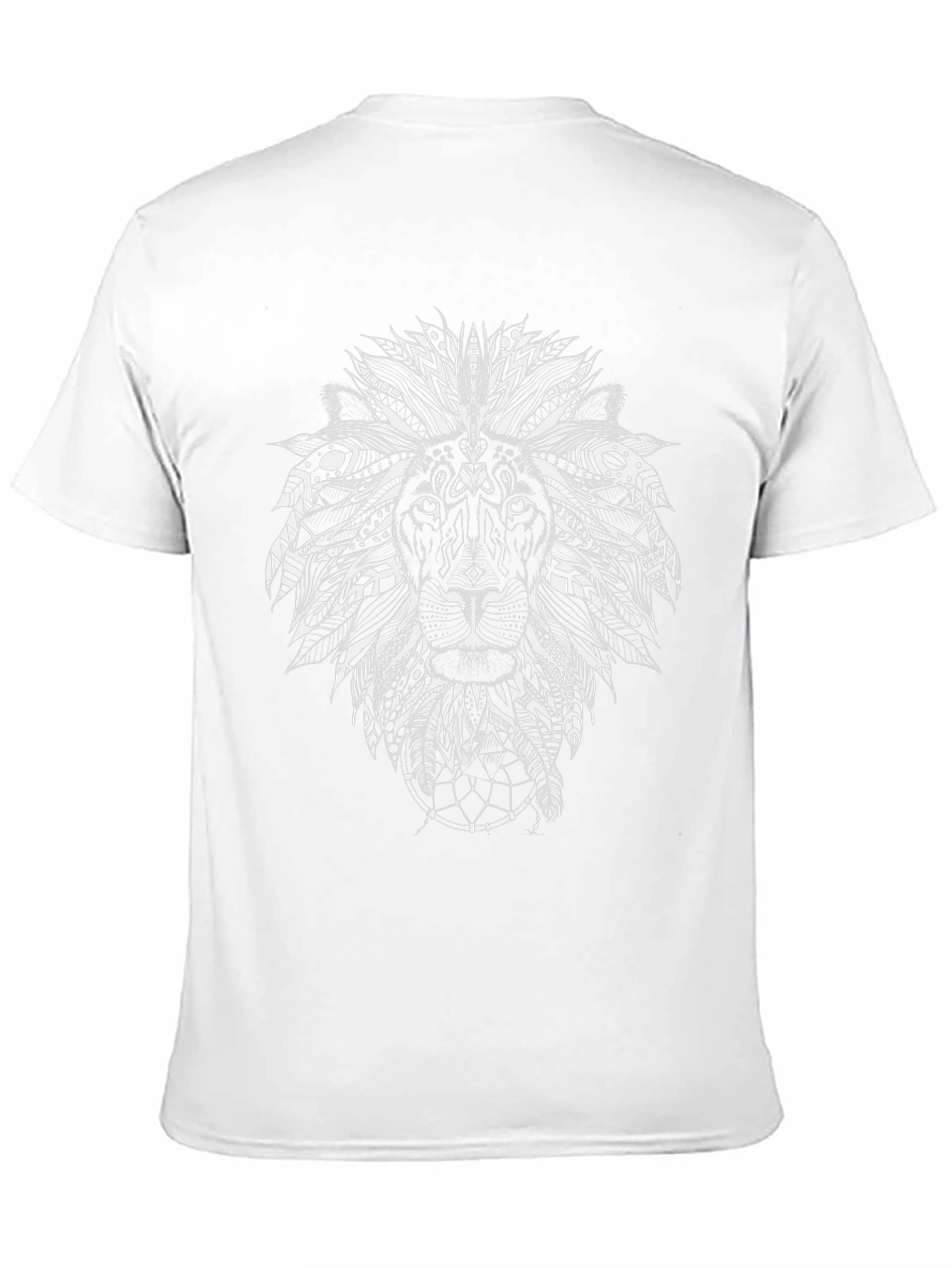 Tribal Lion Graphic Print T-Shirt
