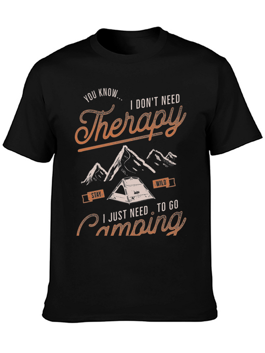 Therapy Camping Graphic T-Shirt
