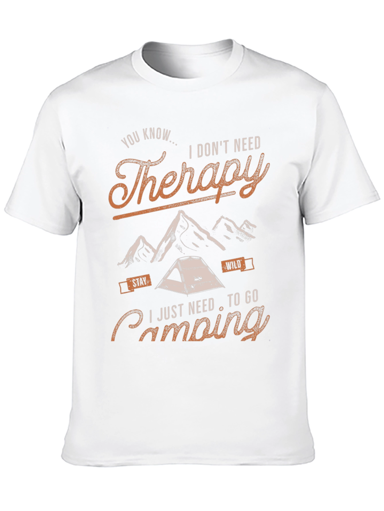 Therapy Camping Graphic T-Shirt
