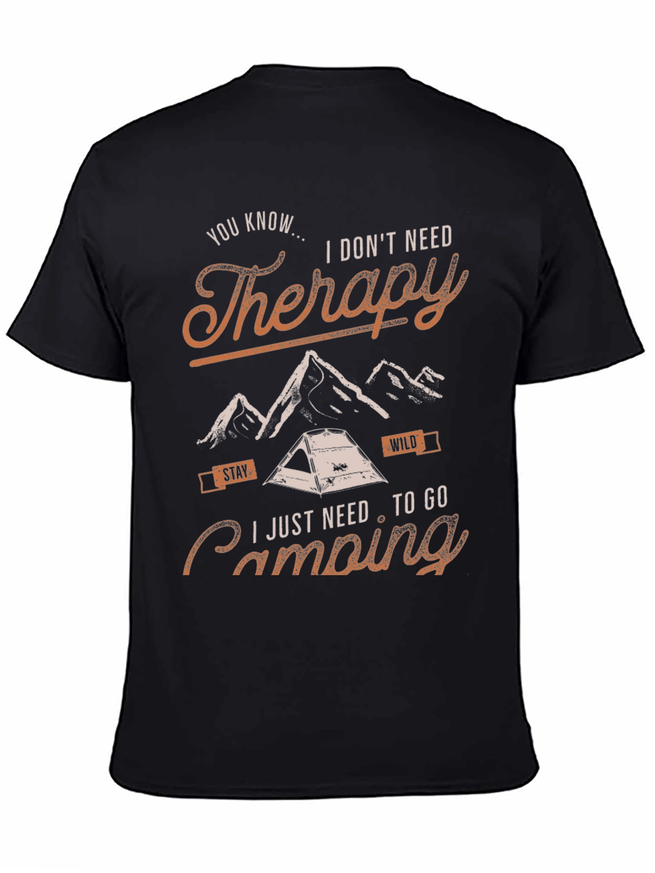 Therapy Camping Graphic T-Shirt