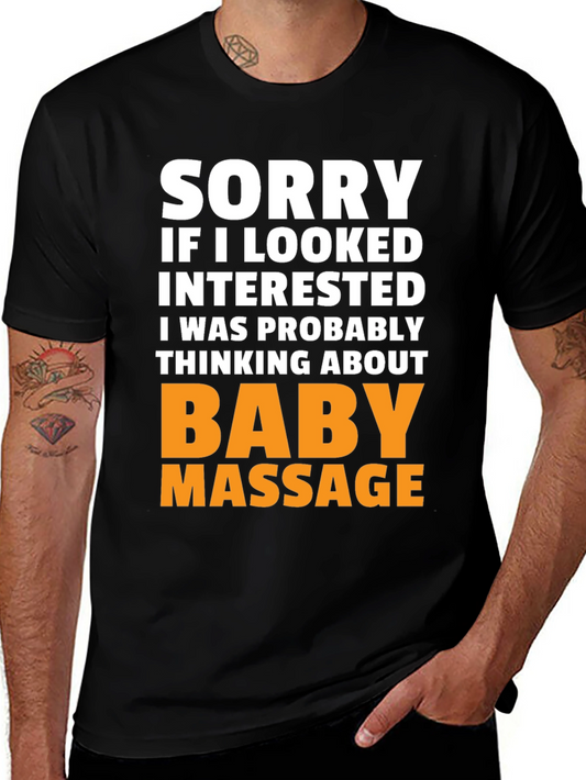 Funny Baby Massage T-Shirt - Novelty Gift